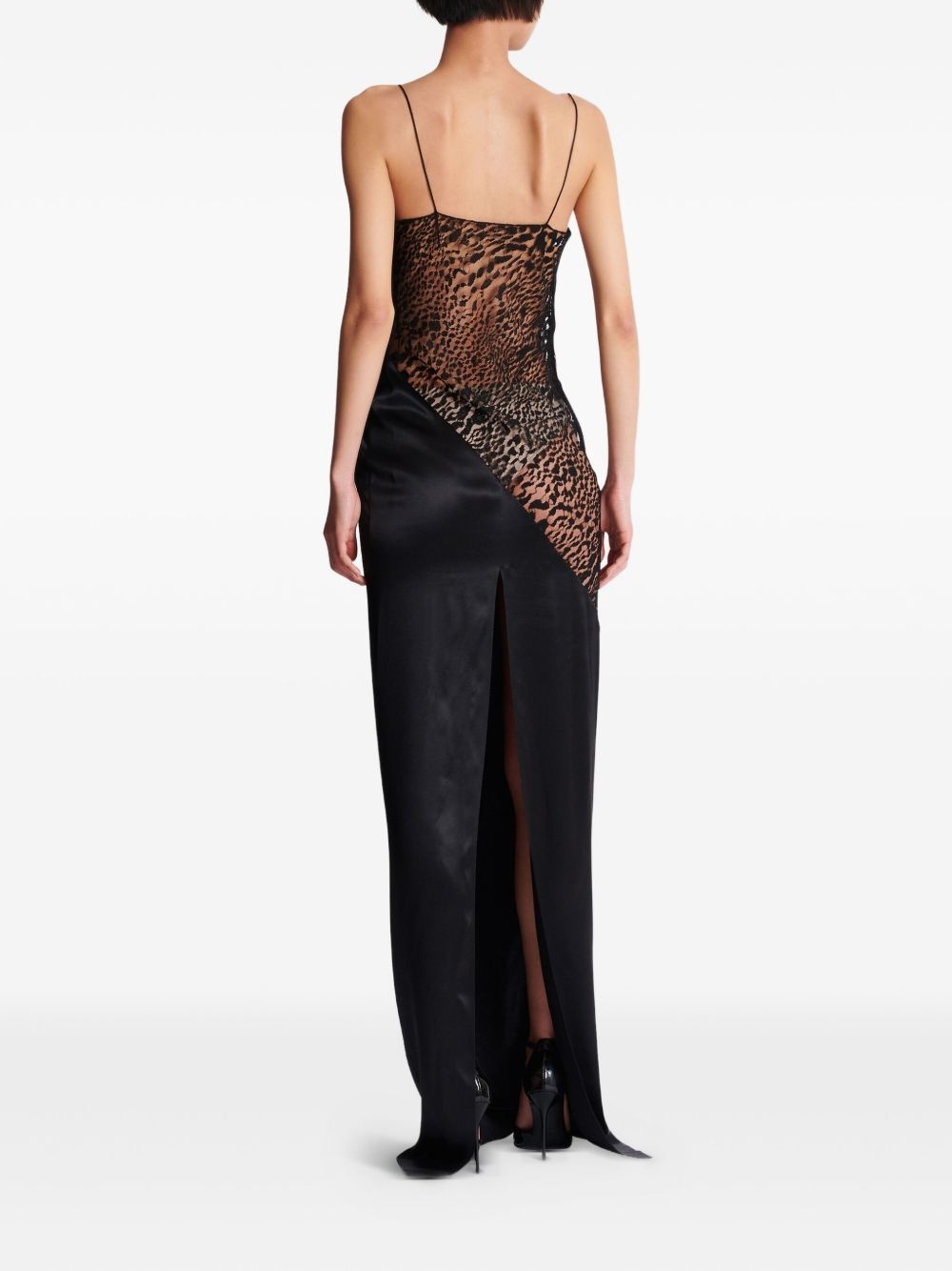 lace-embellished dress - 4