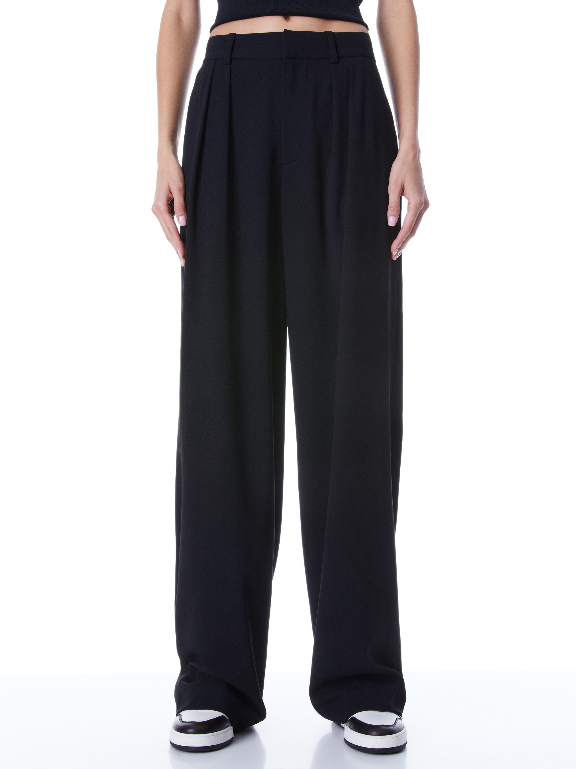 POMPEY HIGH WAISTED PLEATED PANTS - 1