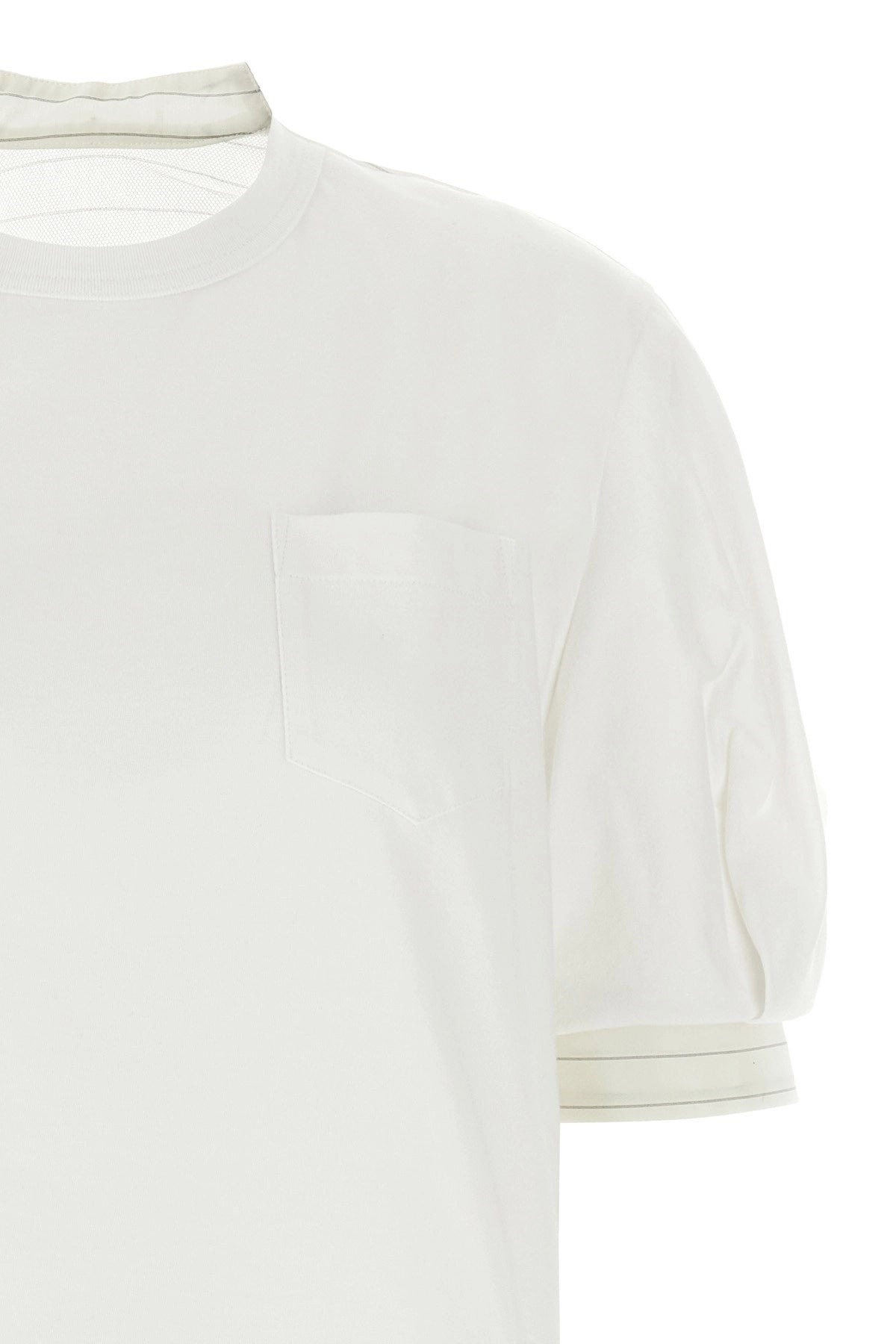 Sacai Women Organza T-Shirt - 4