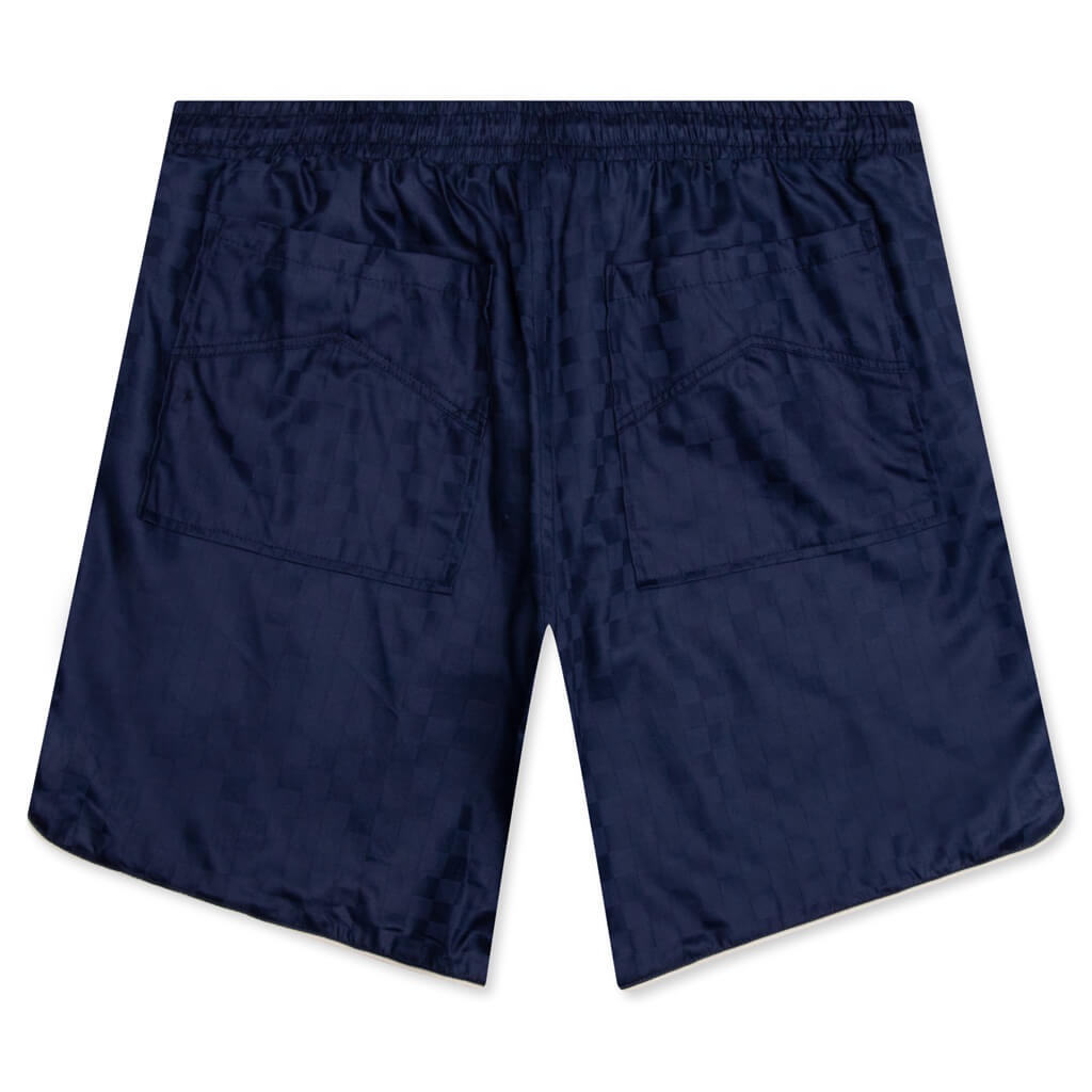RHUDE CHECKER PJ SHORT - NAVY - 2