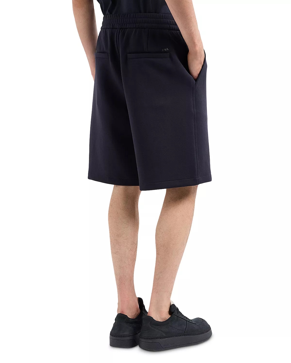 Cotton Blend Double Jersey Regular Fit Bermuda Shorts - 3