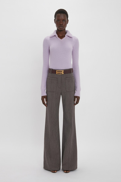 Victoria Beckham Alina Trouser In Tobacco outlook