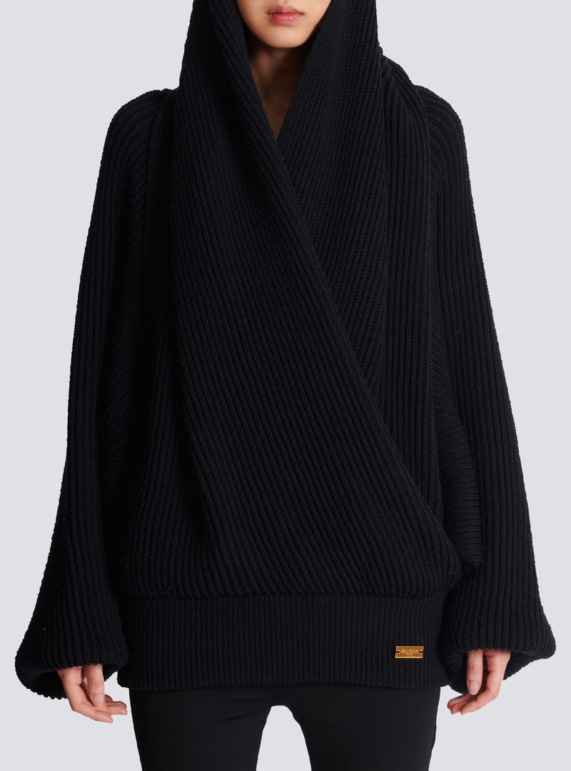 Oversized knit hoodie 5