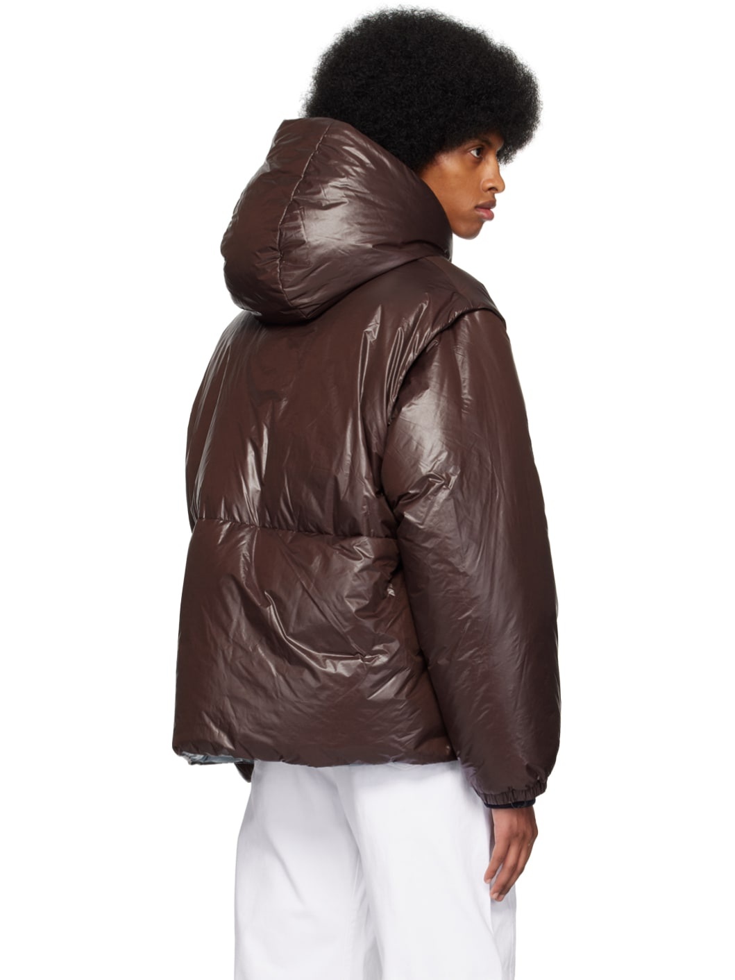 SSENSE Exclusive Brown Down Jacket - 3