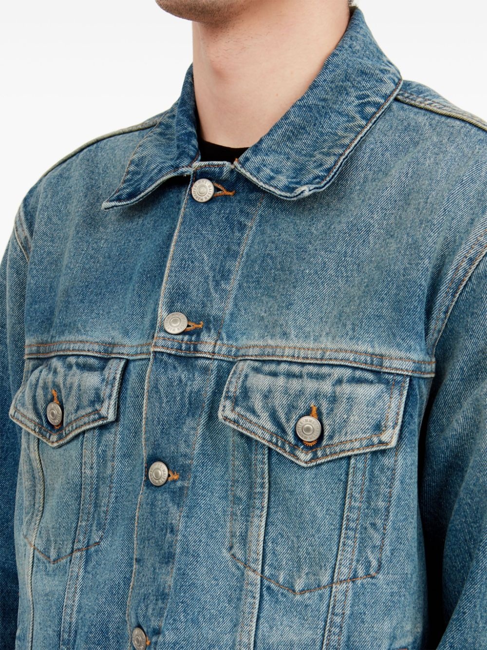 cotton denim jacket - 7