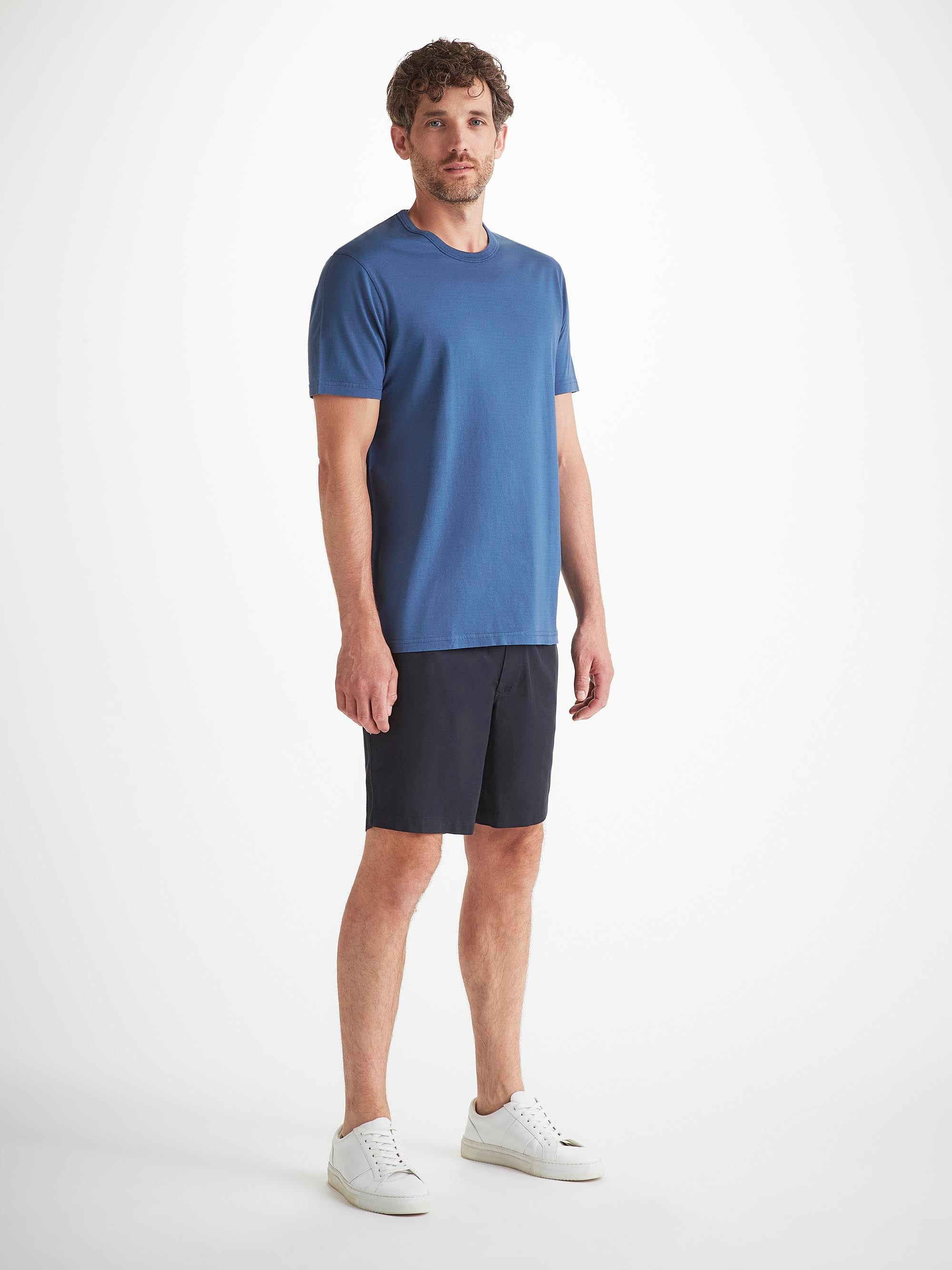 Men's Shorts Harris Lyocell Cotton Navy - 3