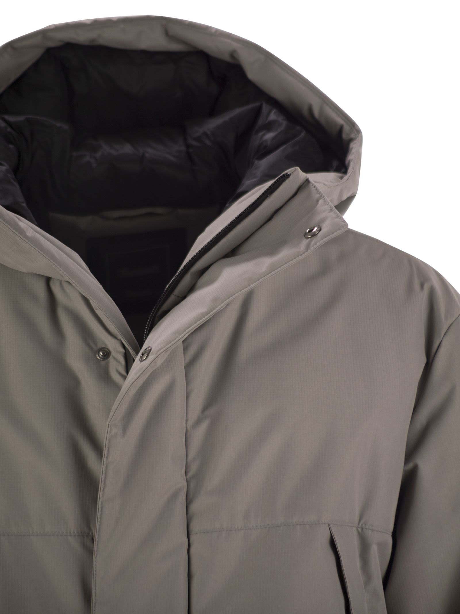 Herno Men Laminar 2 Layers Down Jacket With Hood - 4