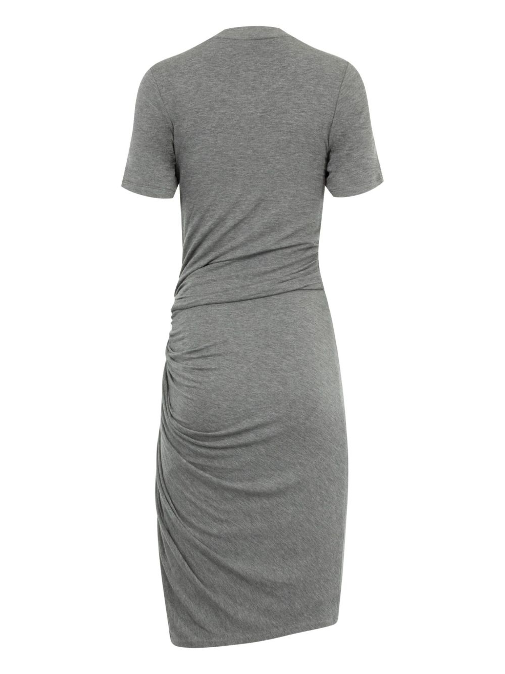 draped midi dress - 2