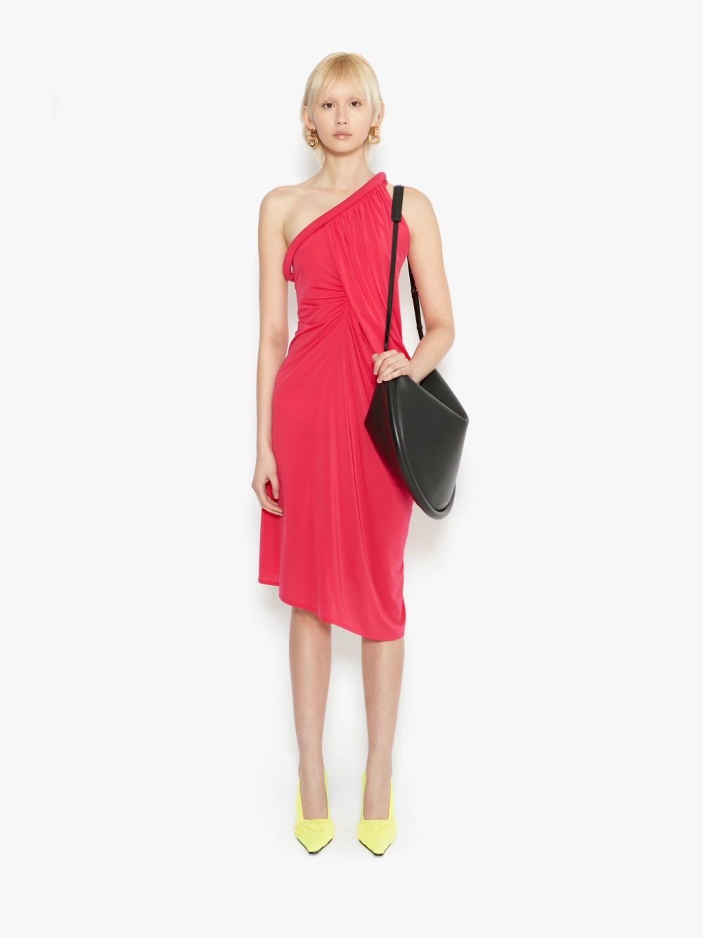 ONE SHOULDER GATHERED DRESS - 2