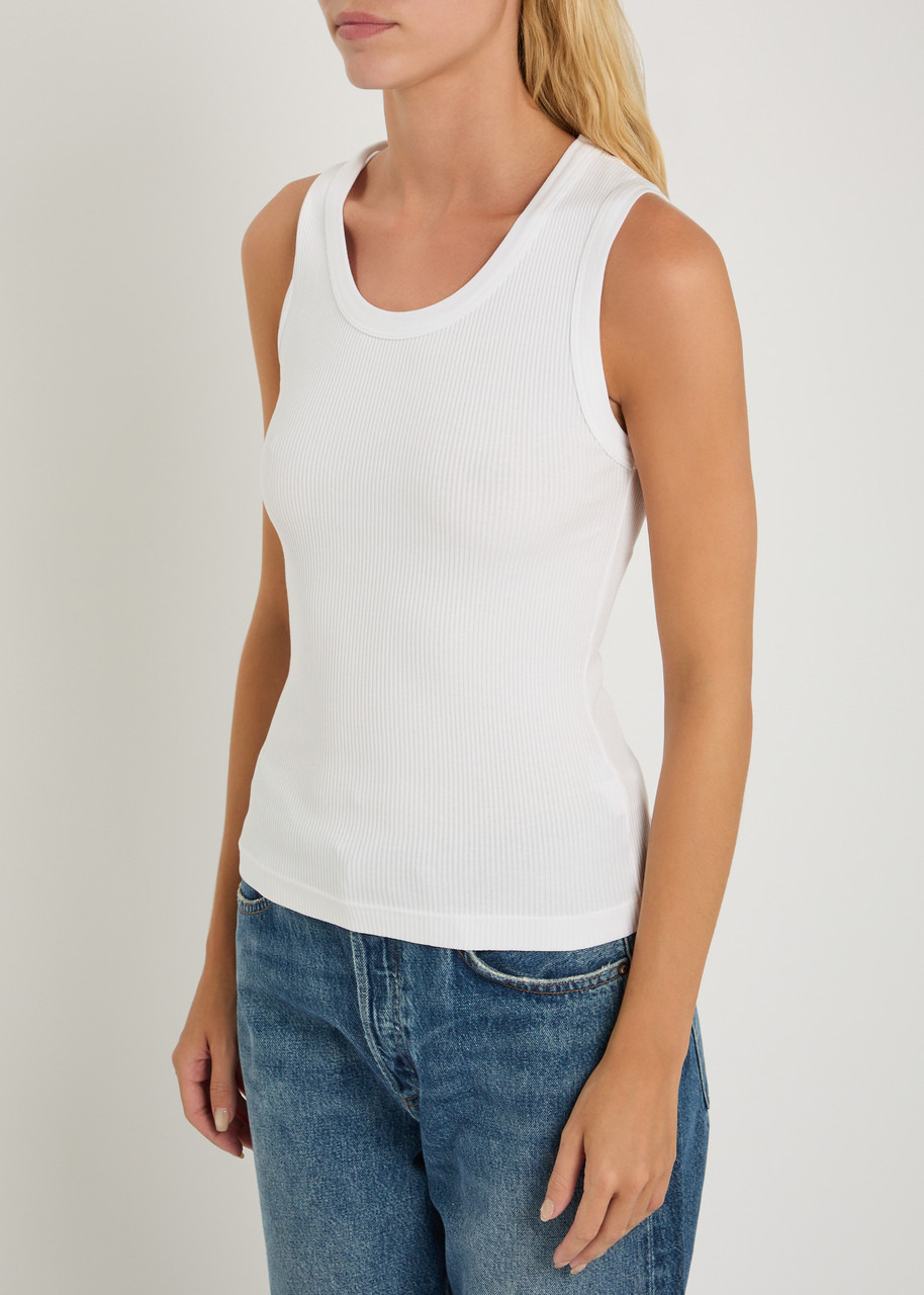 Agolde Poppy Ribbed Cotton-blend Tank - 2