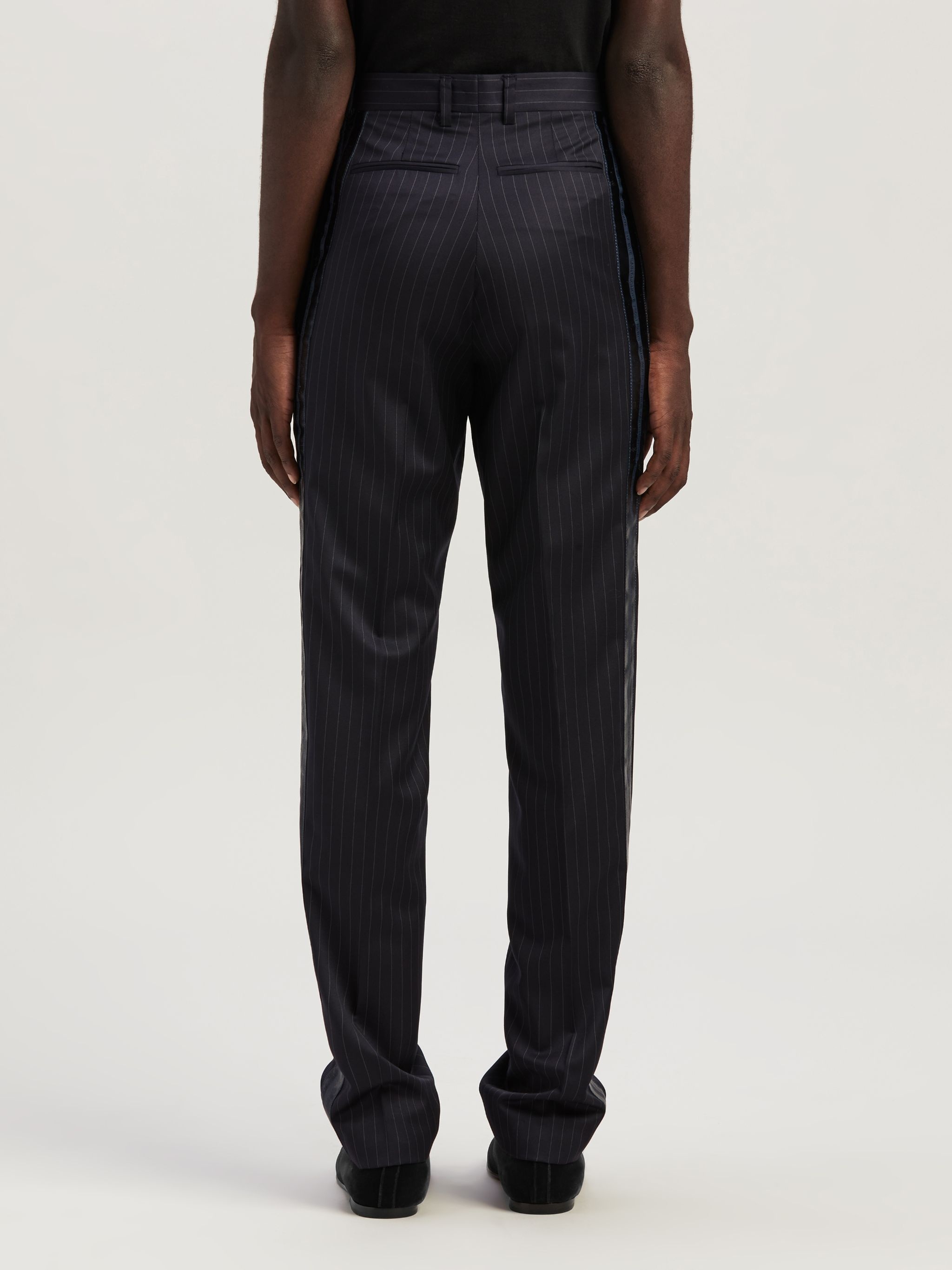 PINSTRIPES SLIM SUIT PANTS - 5