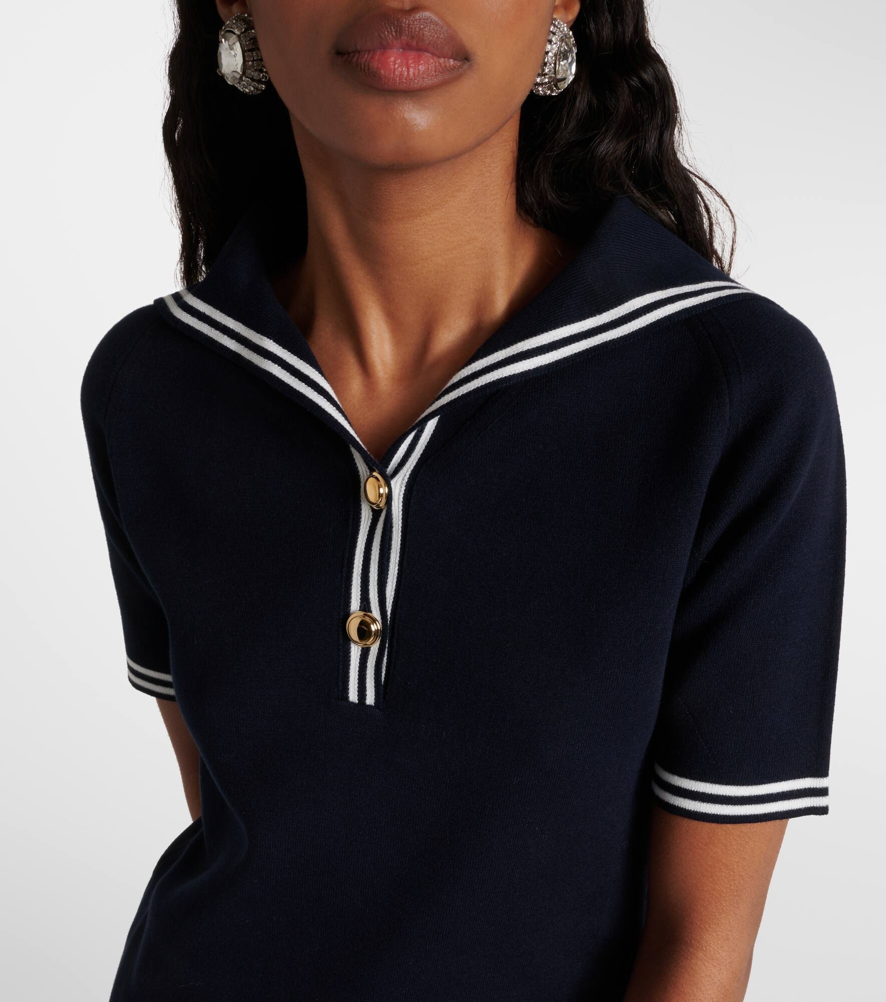Cotton-blend minidress - 4