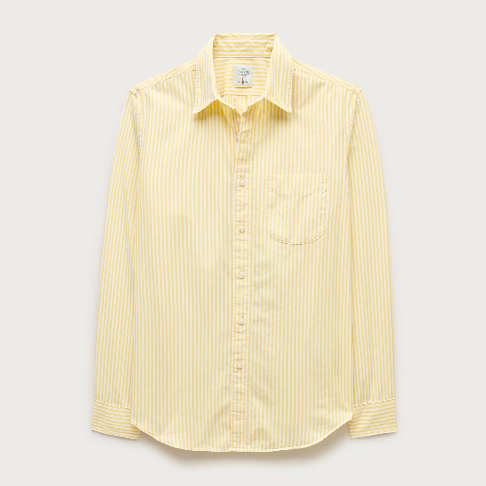 Poplin shirt with point collar - 1