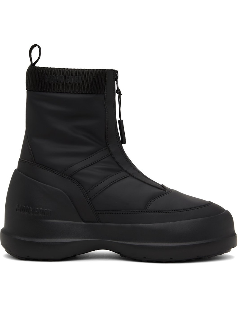 Black Luna Zip Boots - 1
