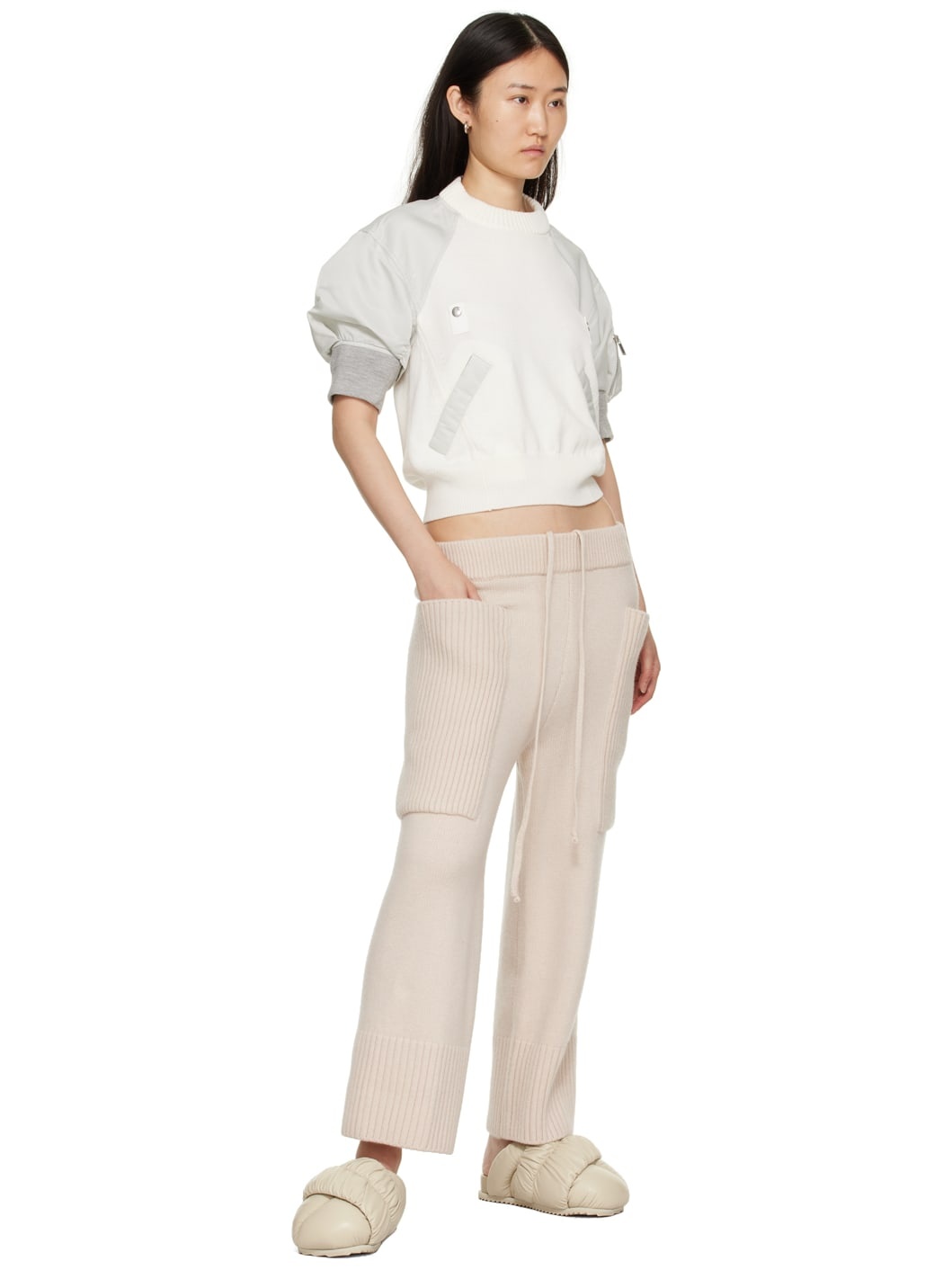 Beige Tent Mules - 5