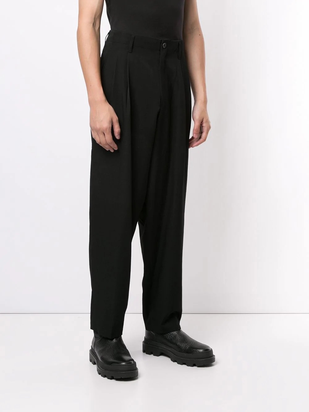 pleated wool trousers - 3