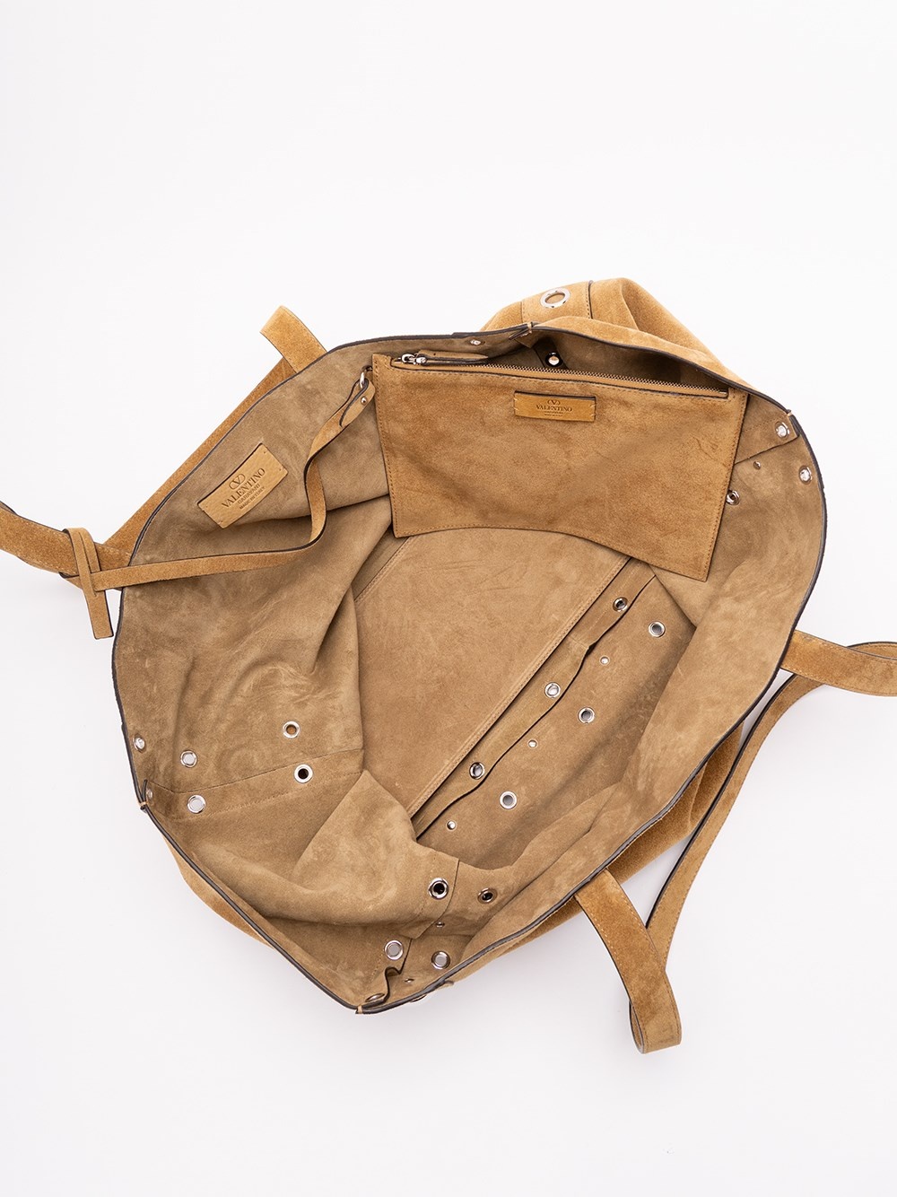 `Nellcote` Multi Studs Logo Large Leather Tote - 6