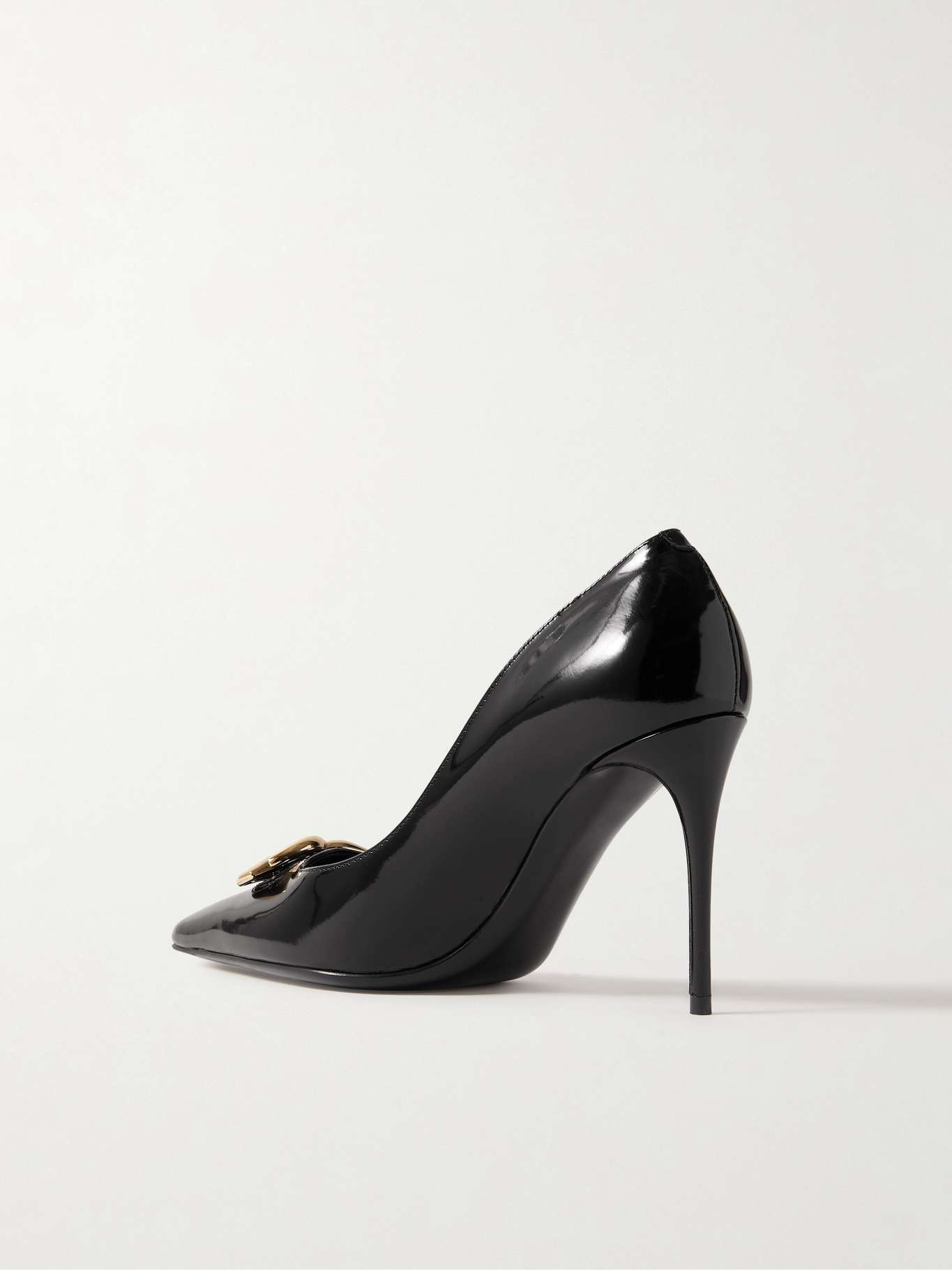 Formale embellished patent-leather point-toe pumps - 3