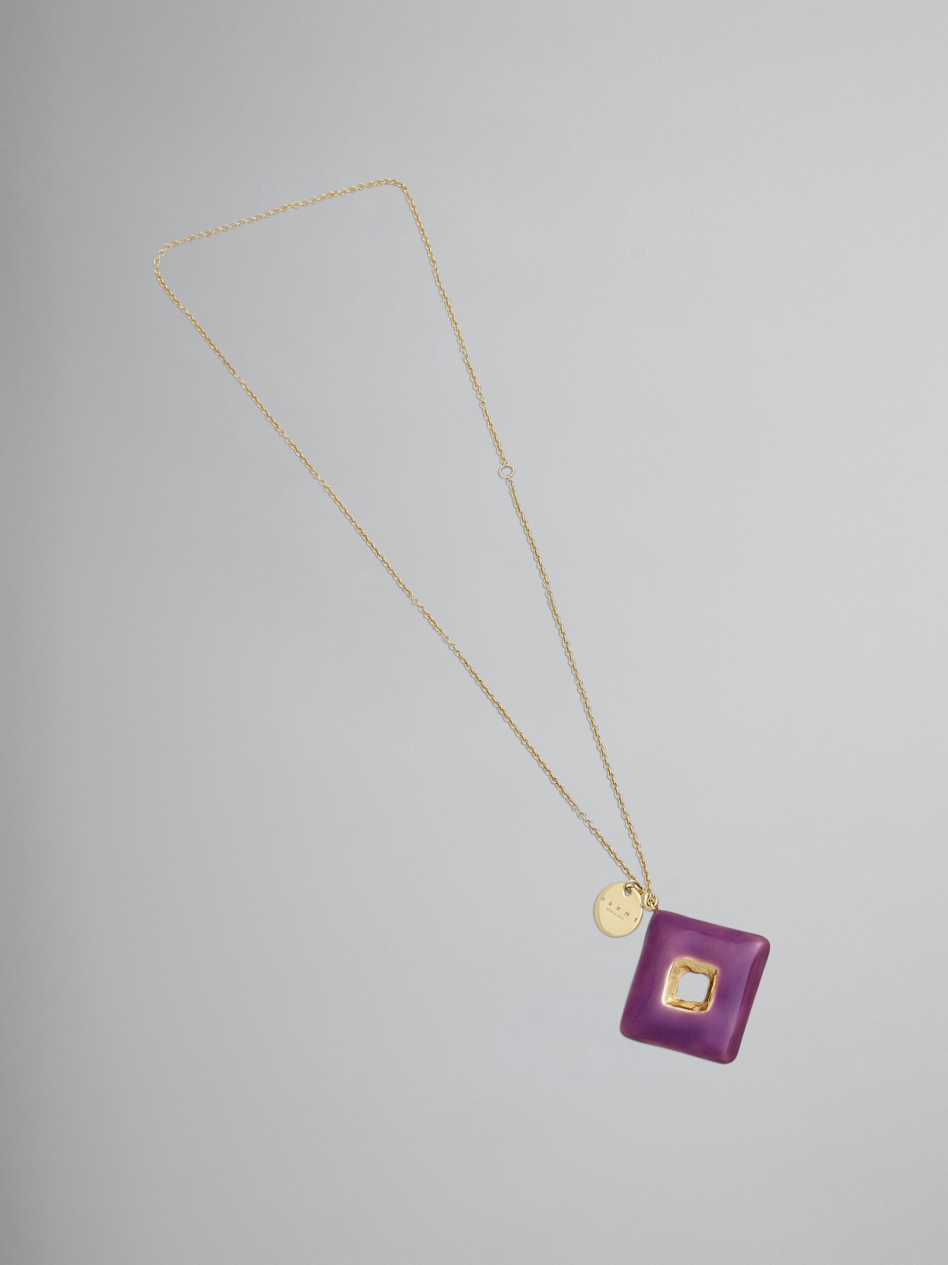TRAPEZE PURPLE NECKLACE - 1