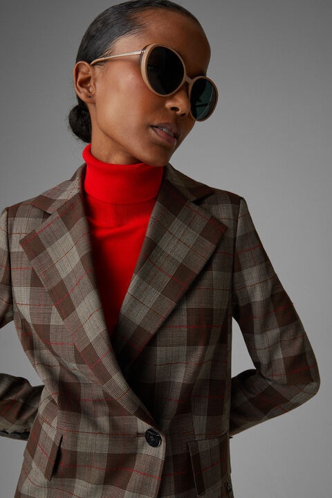 Philina Blazer in Brown/Red - 5