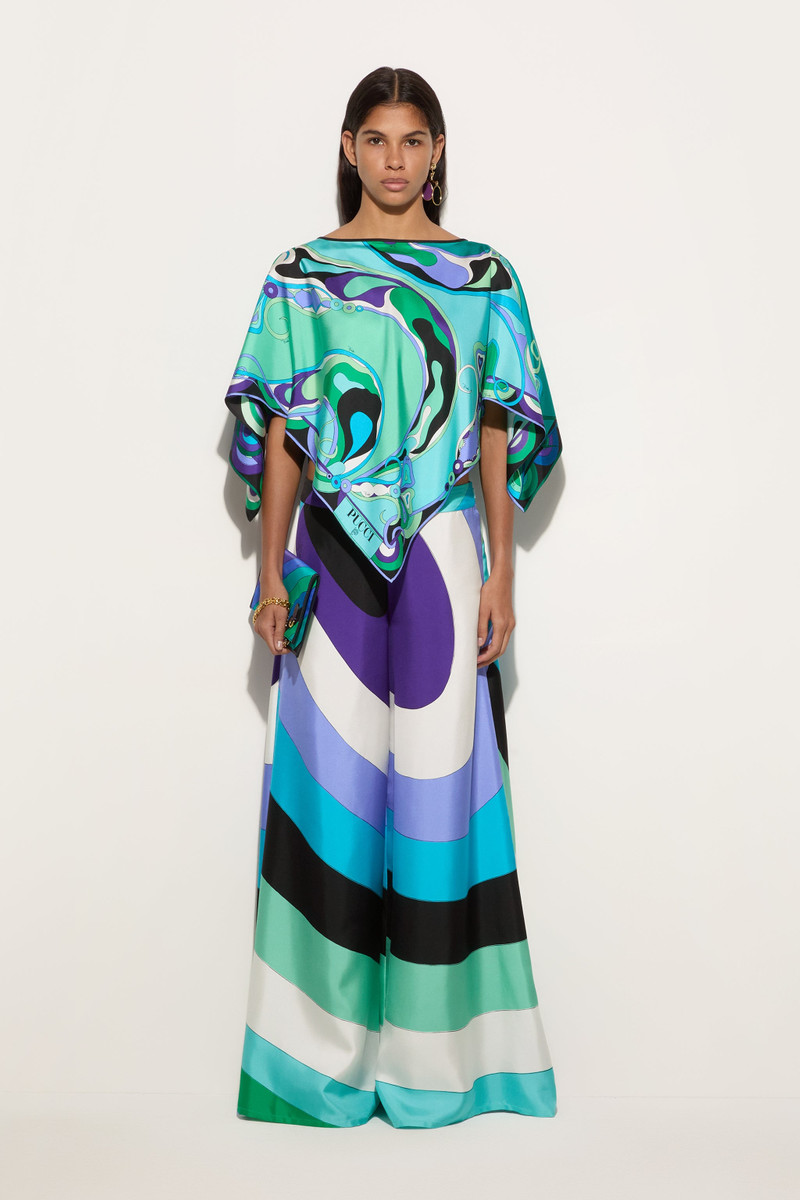 PUCCI IRIDE PRINT SILK PANTS outlook