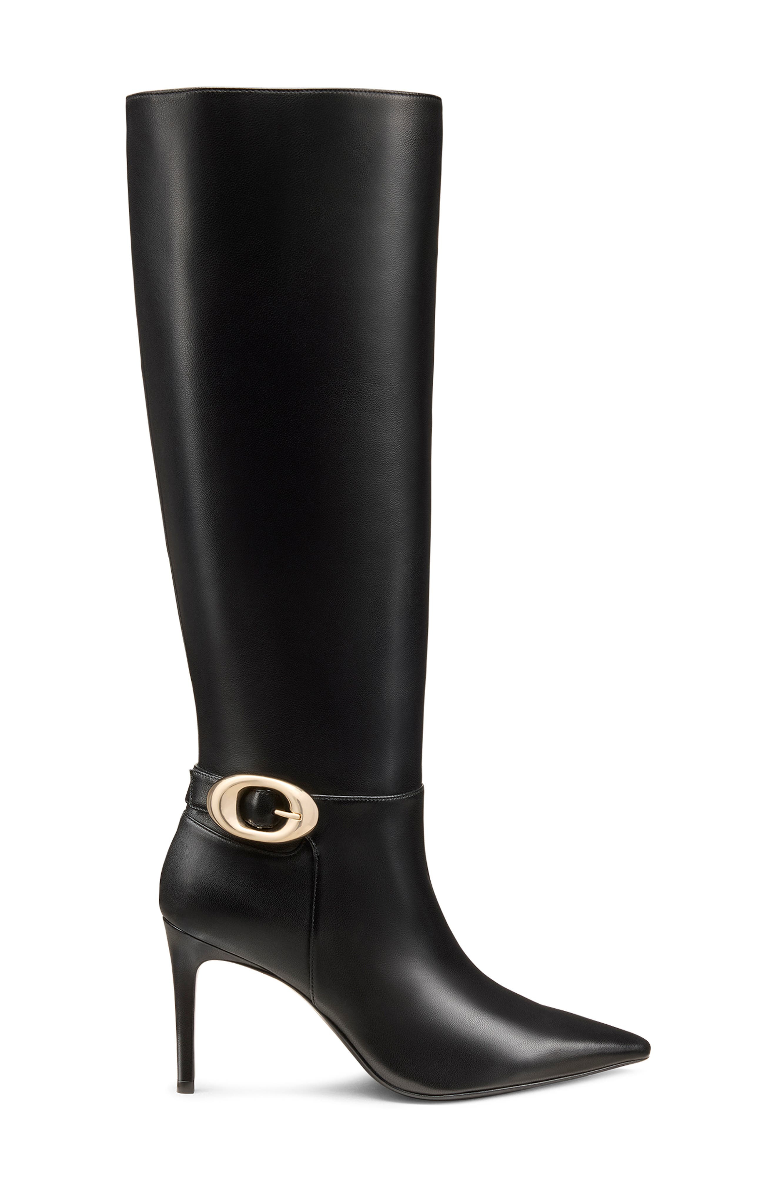 Stuart Weitzman Stuart Power Buckle Boot in Black at Nordstrom - 3