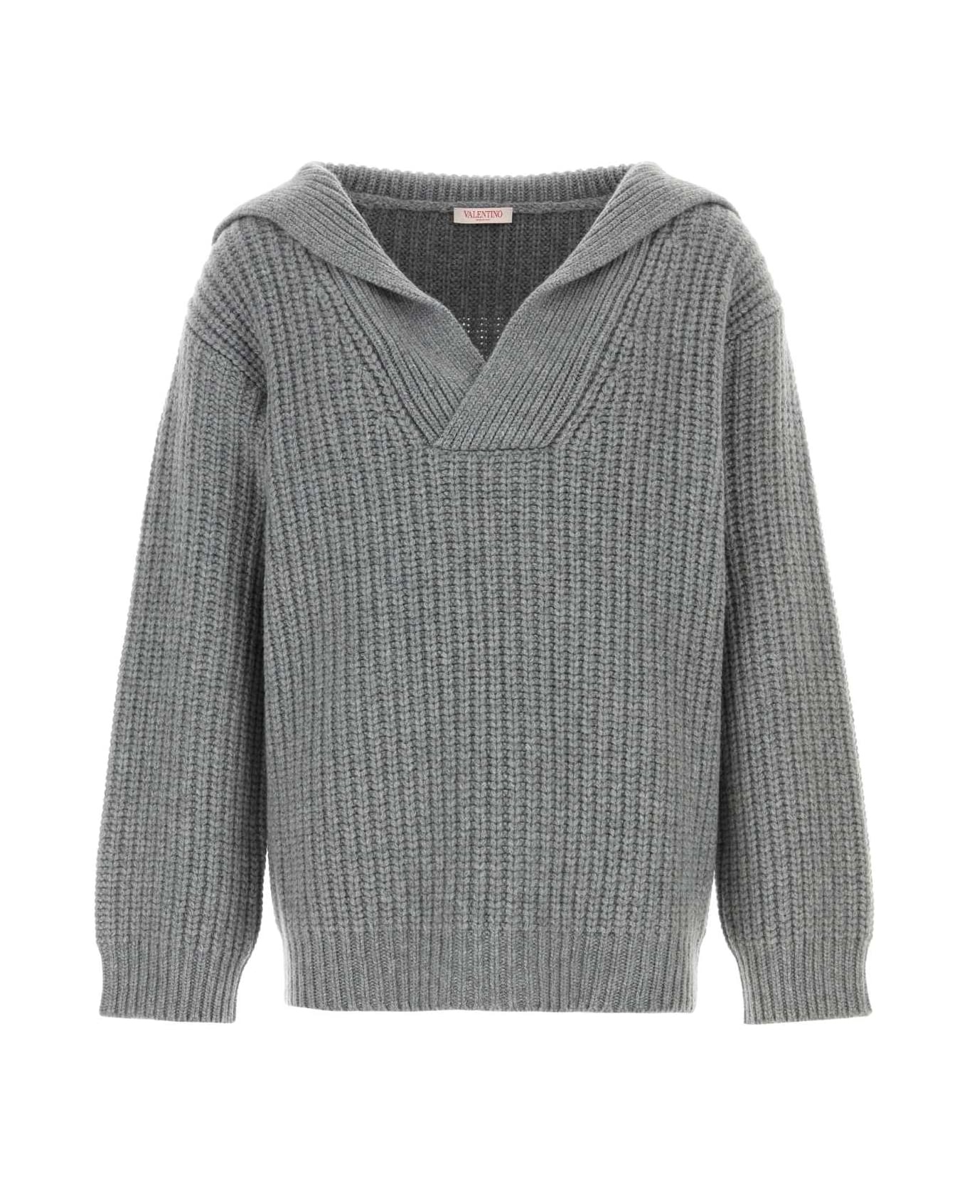 Grey Cashmere Sweater - 1