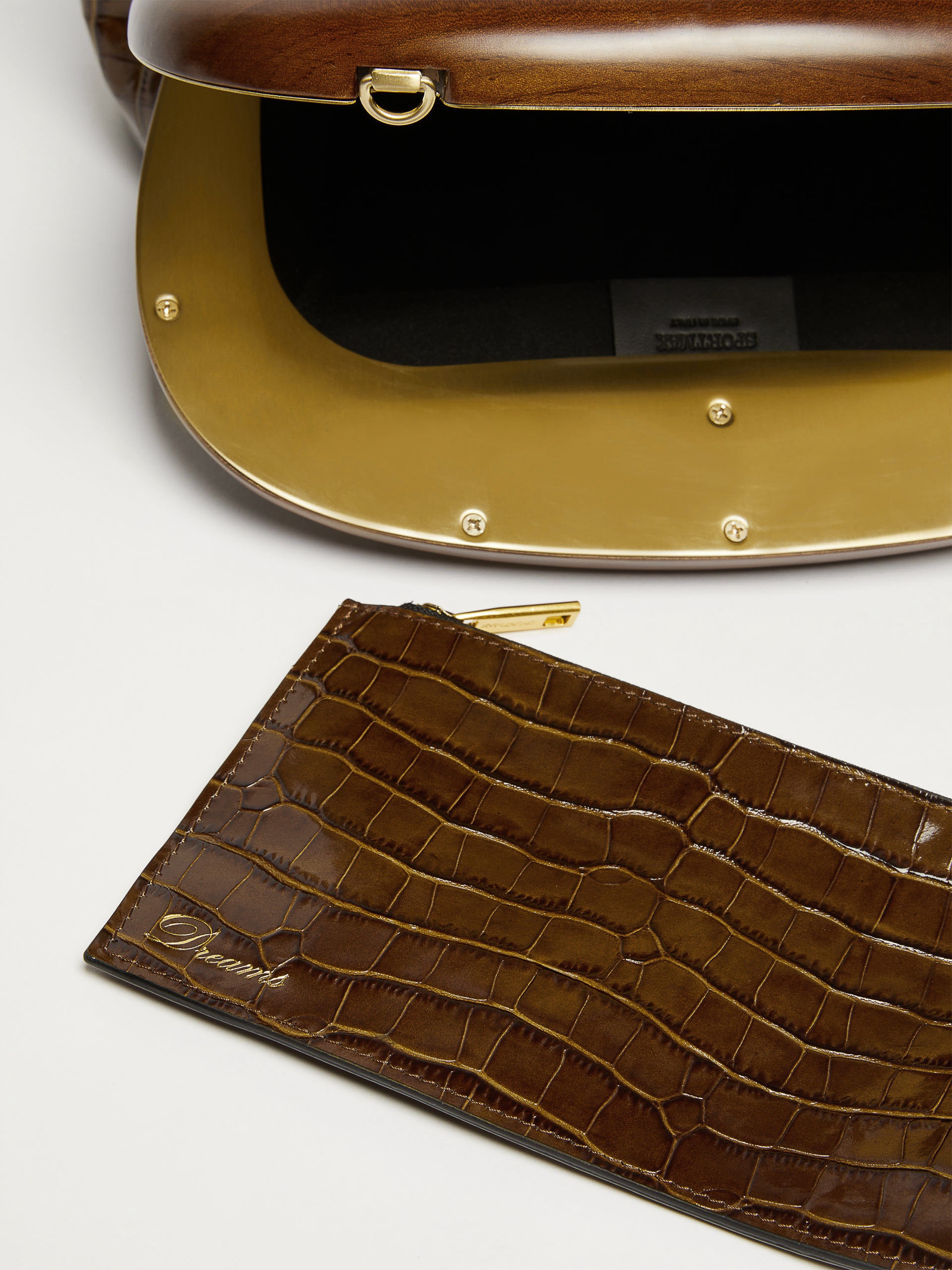 PULCINO Medium Crocodile-print leather Bouba bag - 5