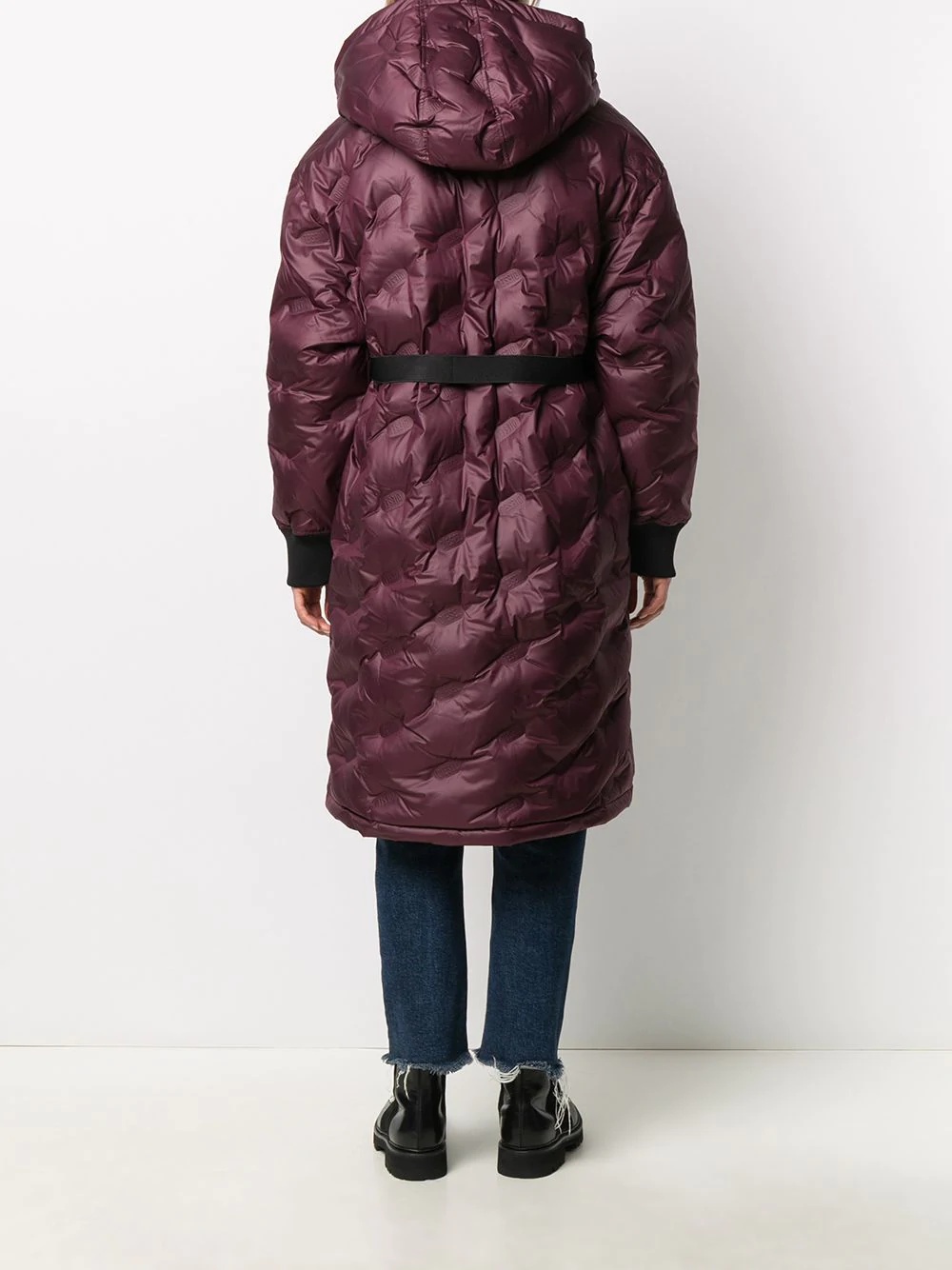 quilted hooded coat - 4