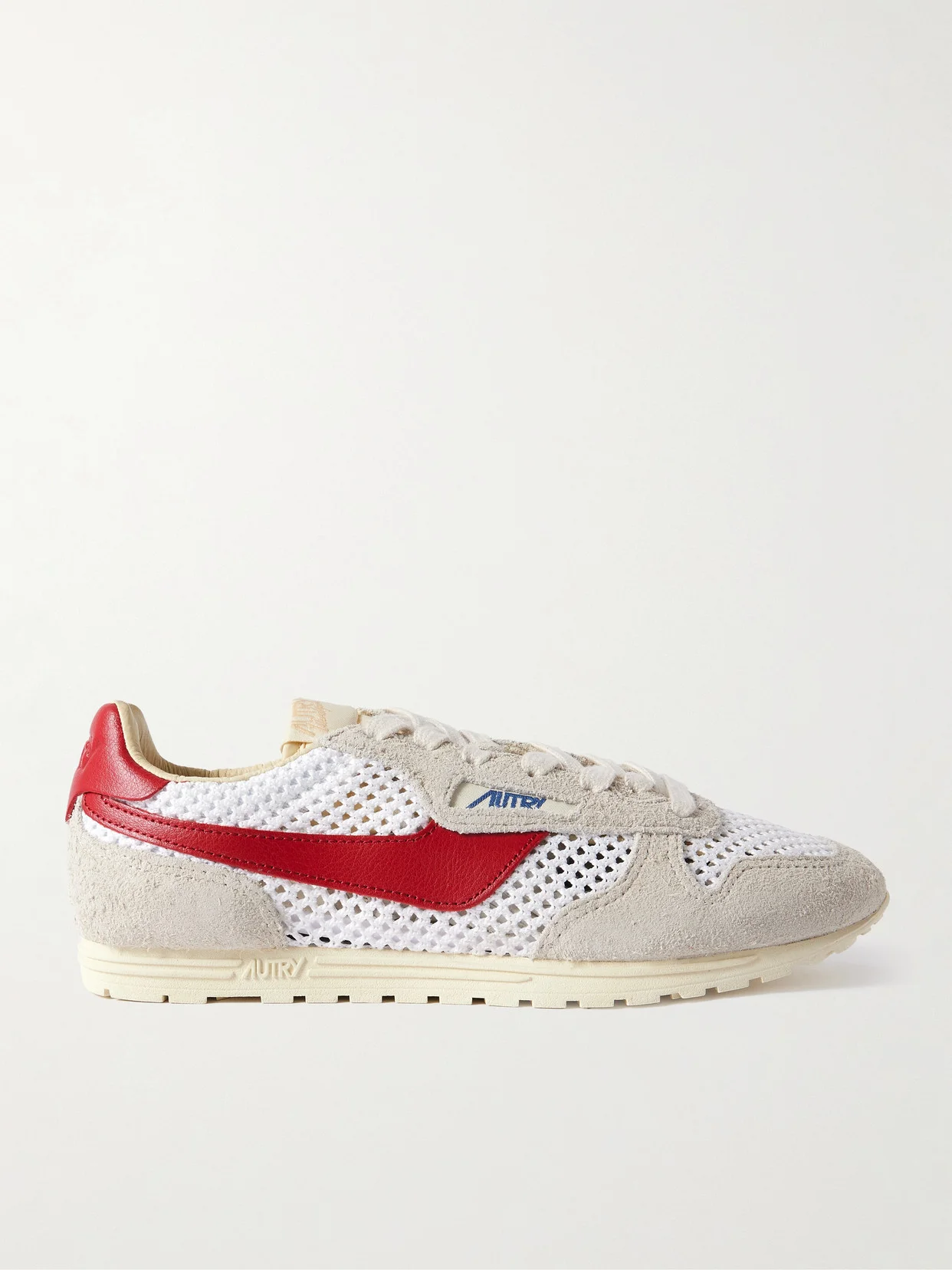 Windspin Brushed- Suede, Open-knit And Leather Sneakers - 1