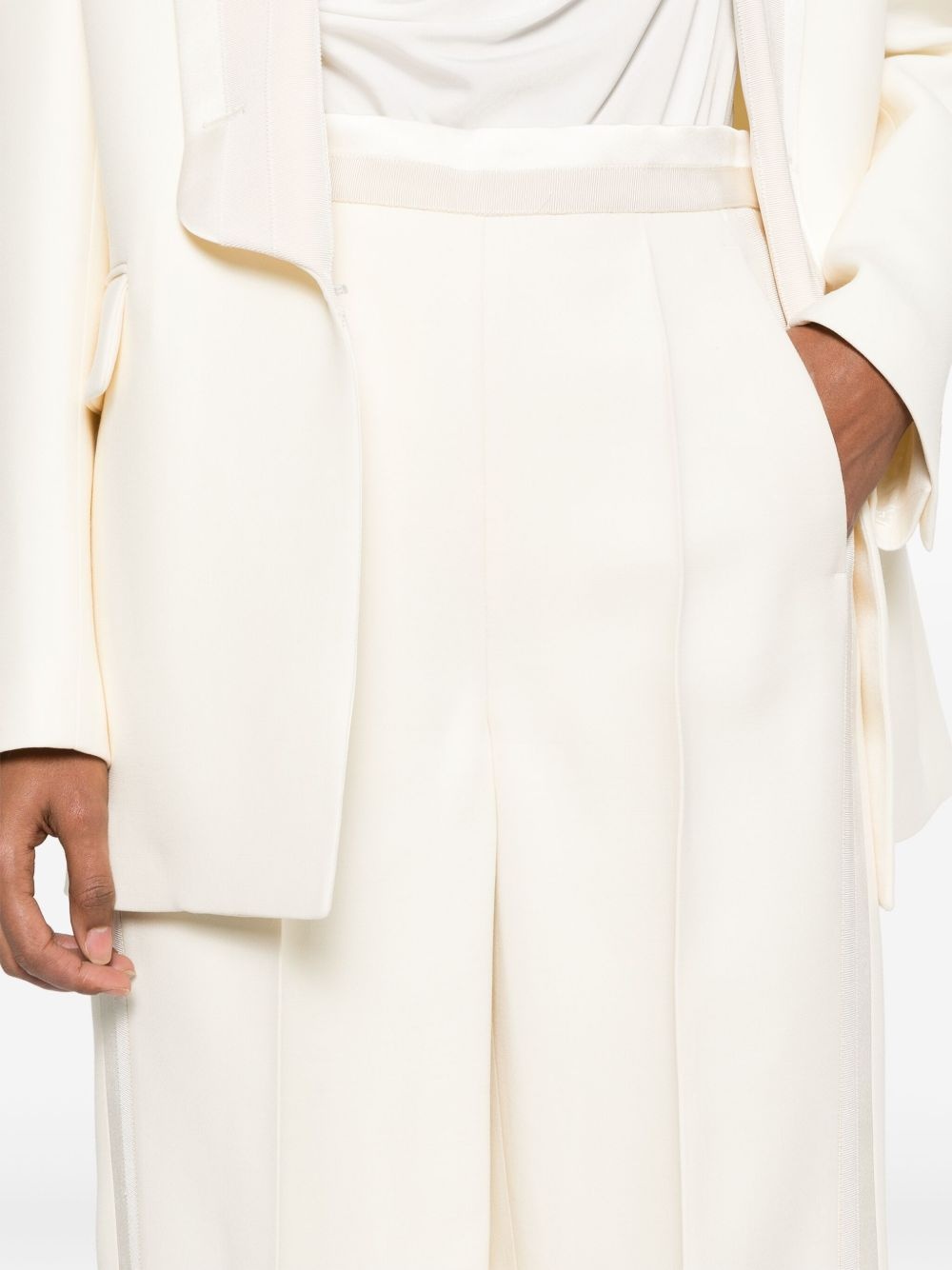 panelled wide-leg trousers - 5