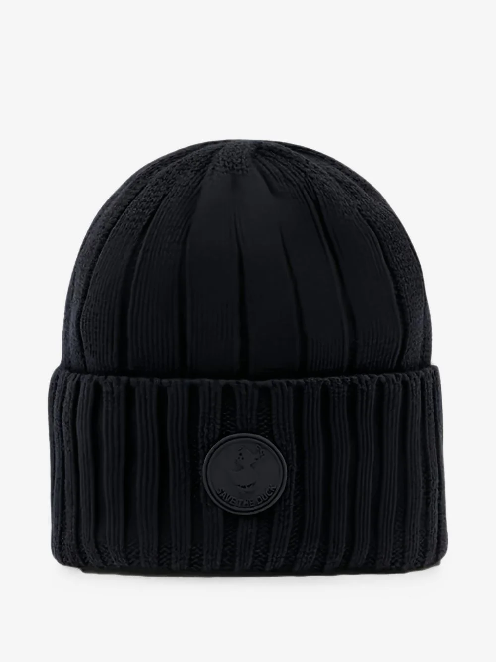 logo-patch beanie hat - 1
