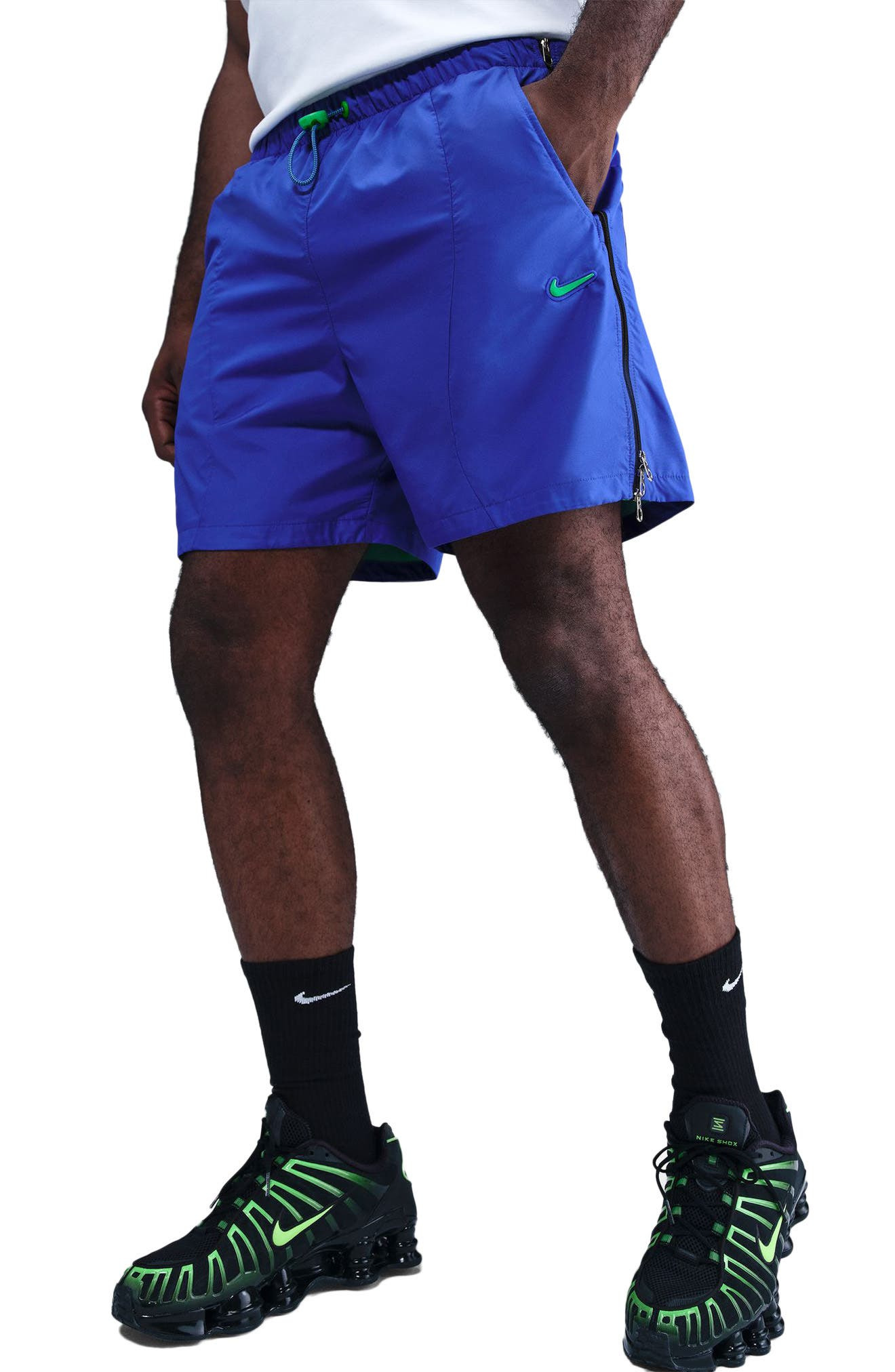 Nike Project F.R.O.G. Drawstring Shorts in Hyper Royal/Green Shock at Nordstrom - 3