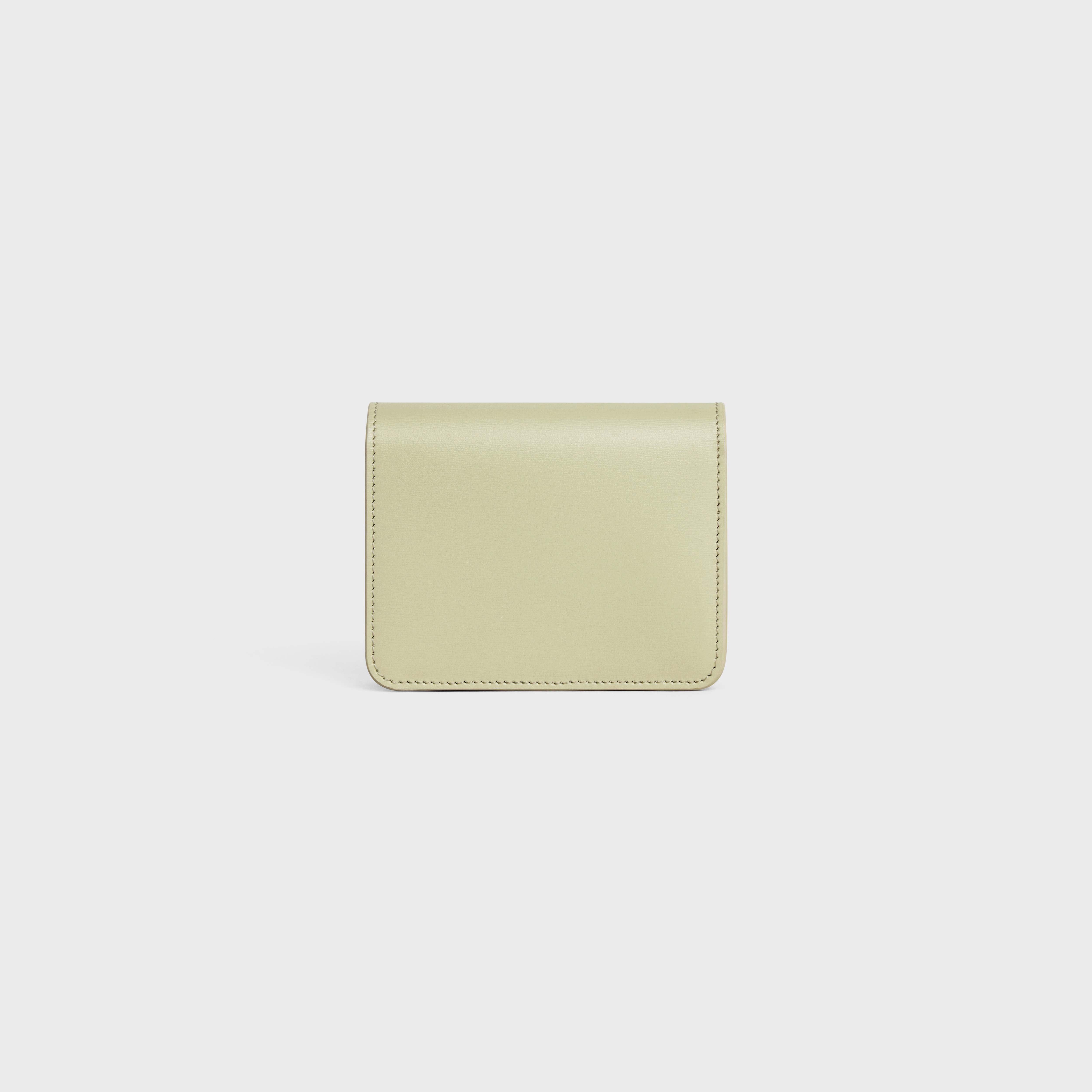 TRIOMPHE COMPACT WALLET in Shiny calfskin - 3