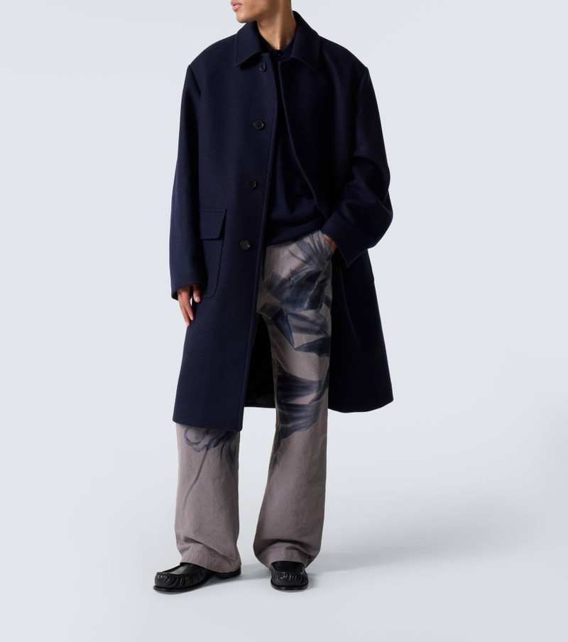 Dries Van Noten Wool-blend twill overcoat outlook