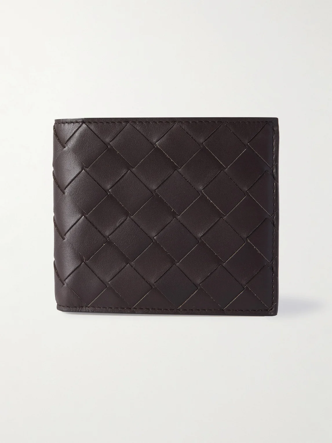Intrecciato Leather Billfold Wallet - 1