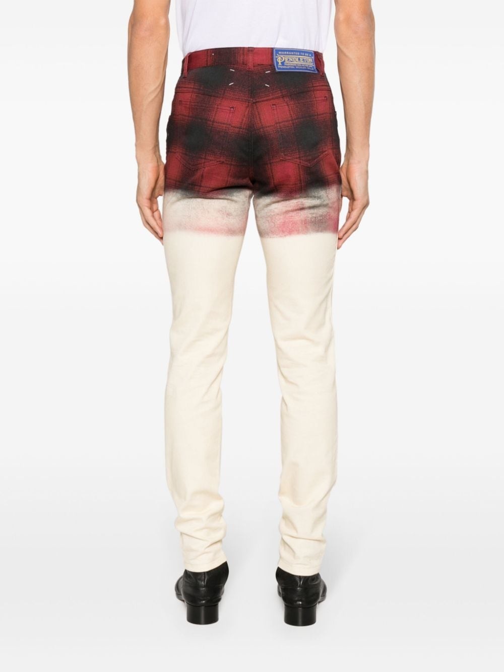 x Pendleton checked skinny jeans - 4