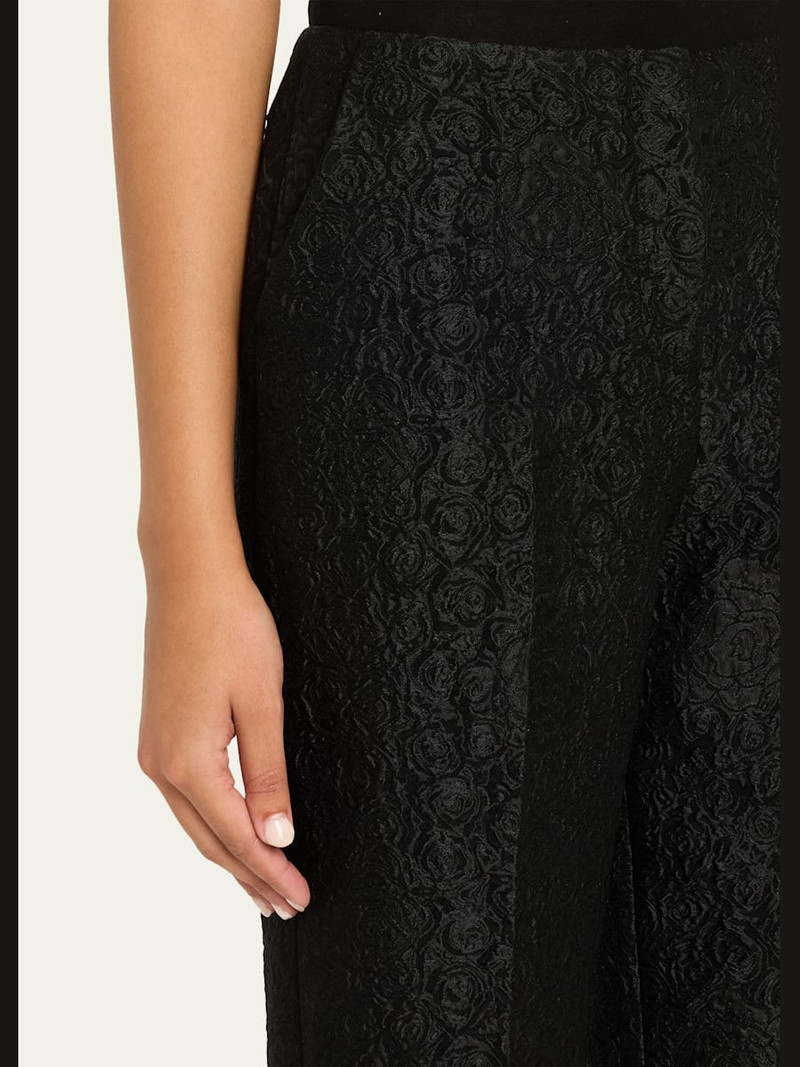Flute-B Rose Brocade Trousers 5