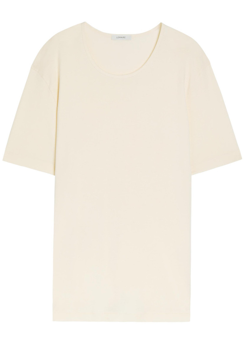 Lemaire Wide-neck Cotton T-shirt 1