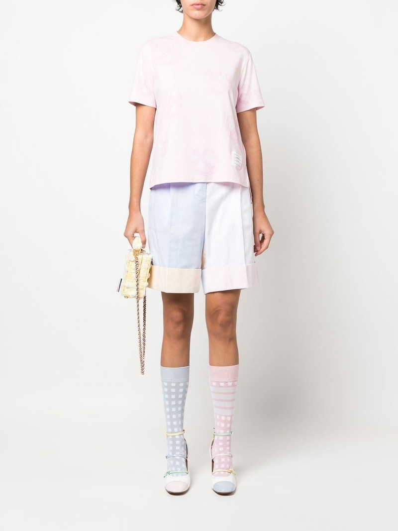 Thom Browne anchor-print T-shirt outlook
