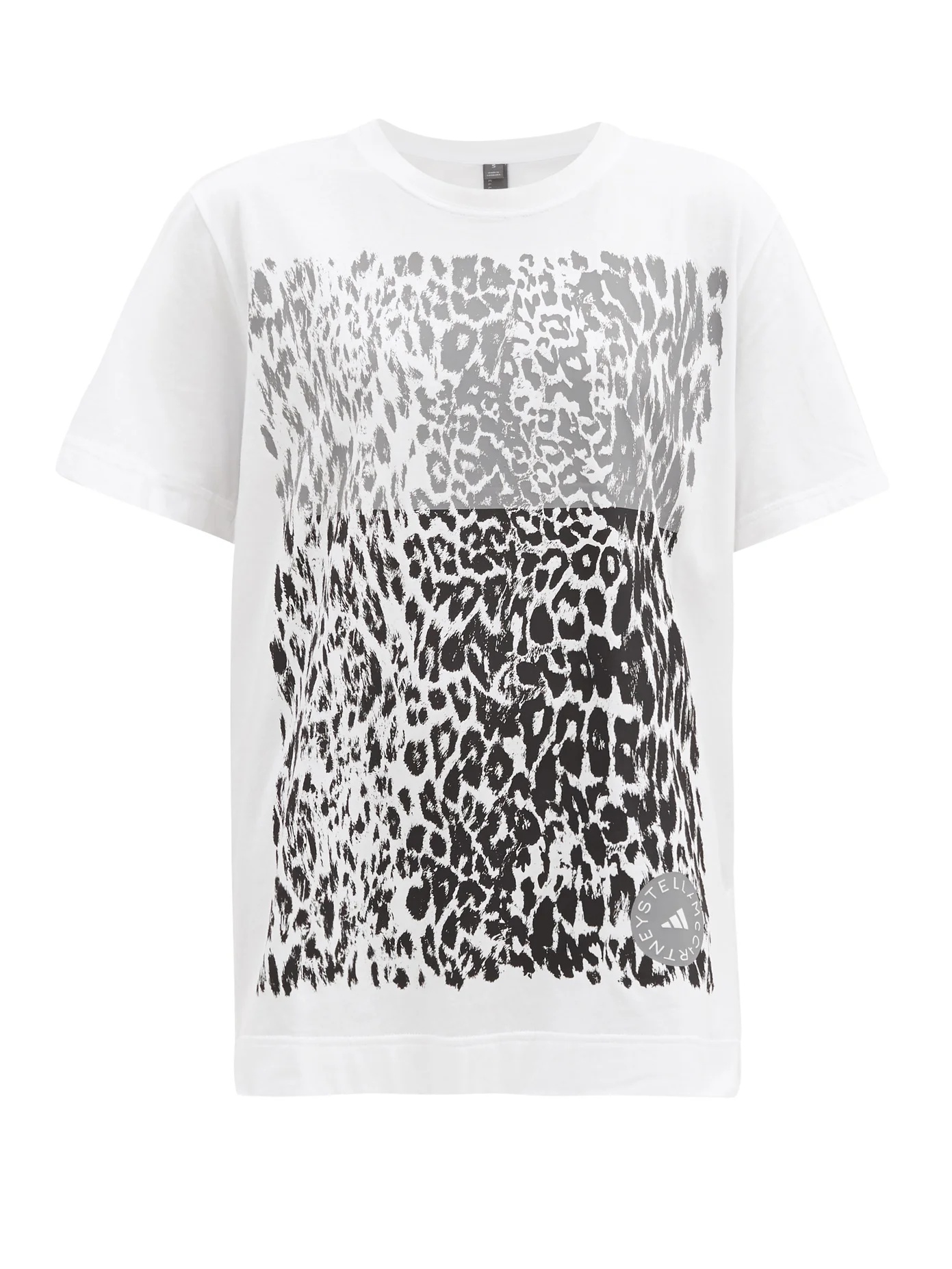 Leopard-print organic-cotton jersey T-shirt - 1