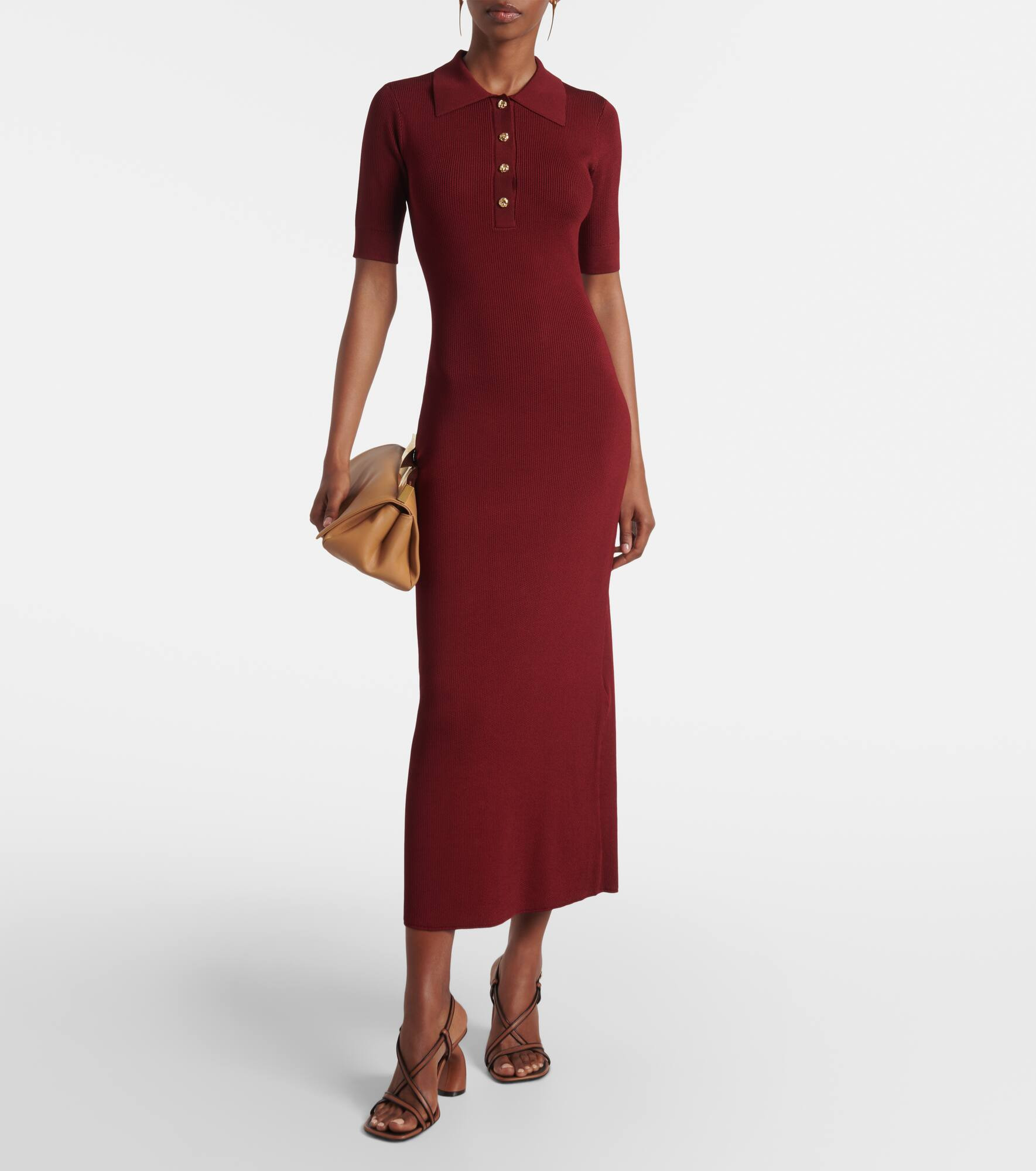 Knitted polo dress - 2