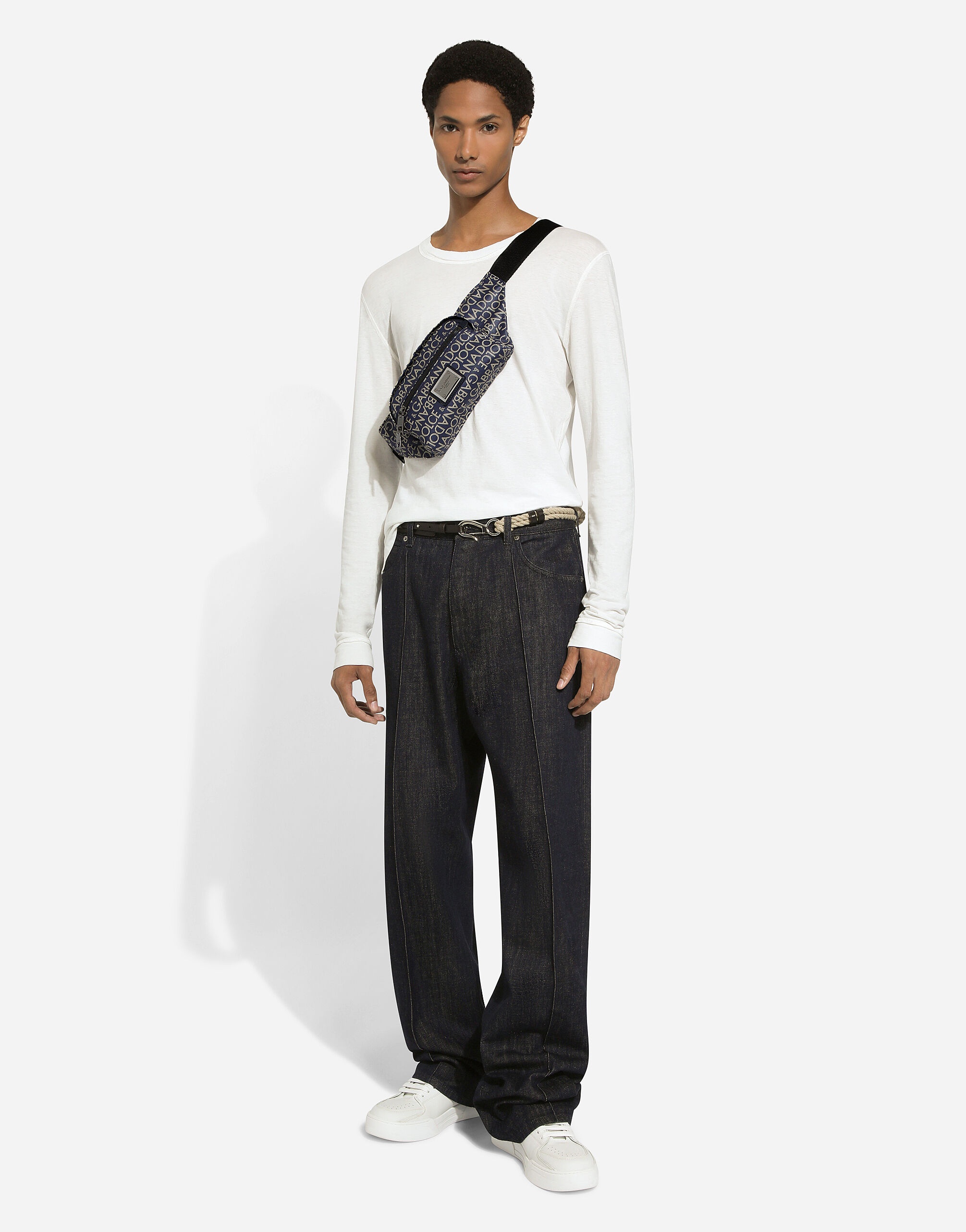 Small coated jacquard belt bag 2