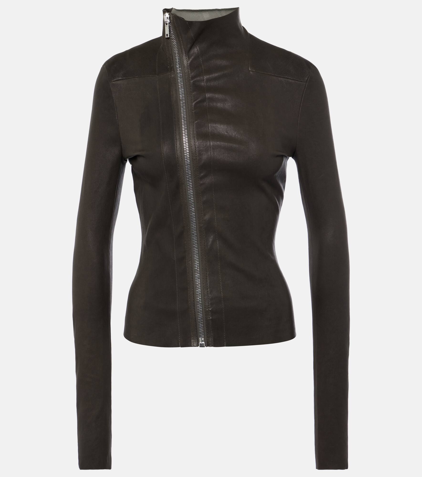 Gary leather and cotton jacket - 1