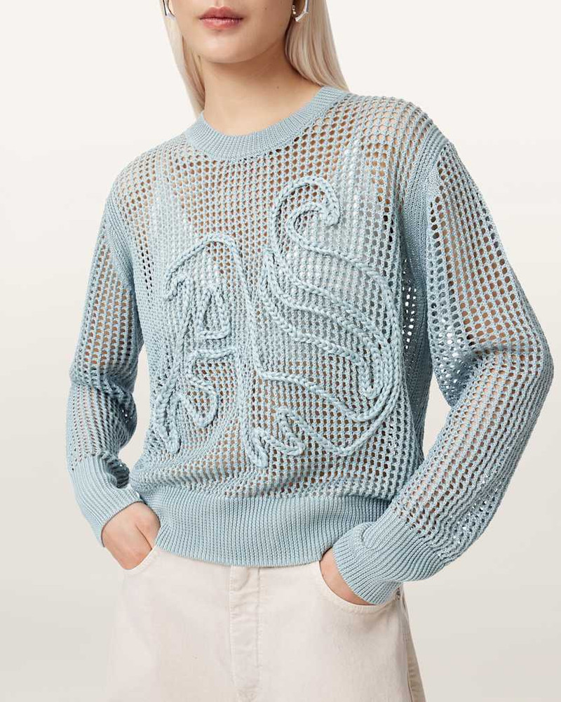 RAELYN RELAXED FIT OPEN STITCH SWEATER 5