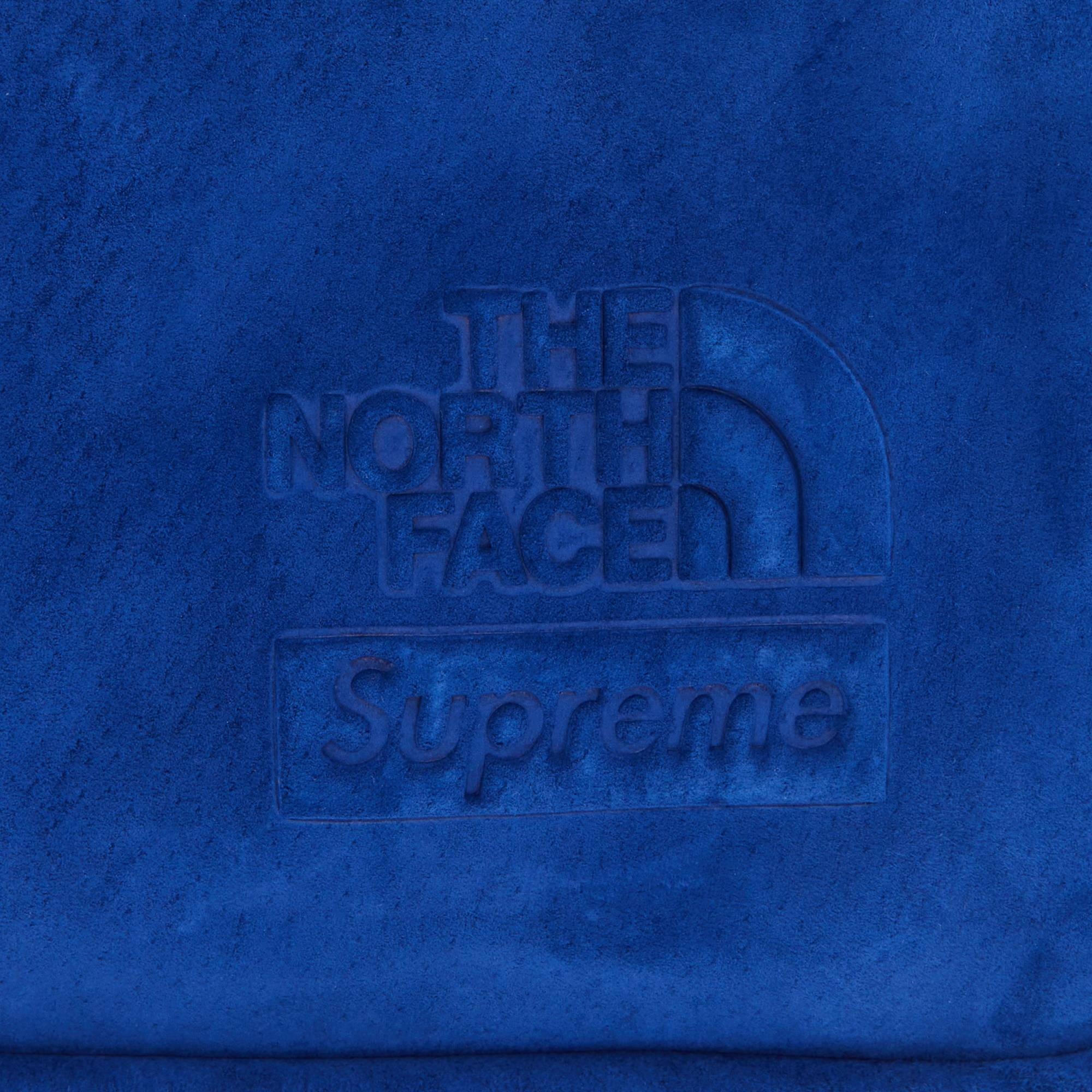 Supreme x The North Face Suede Shoulder Bag 'Blue' - 3