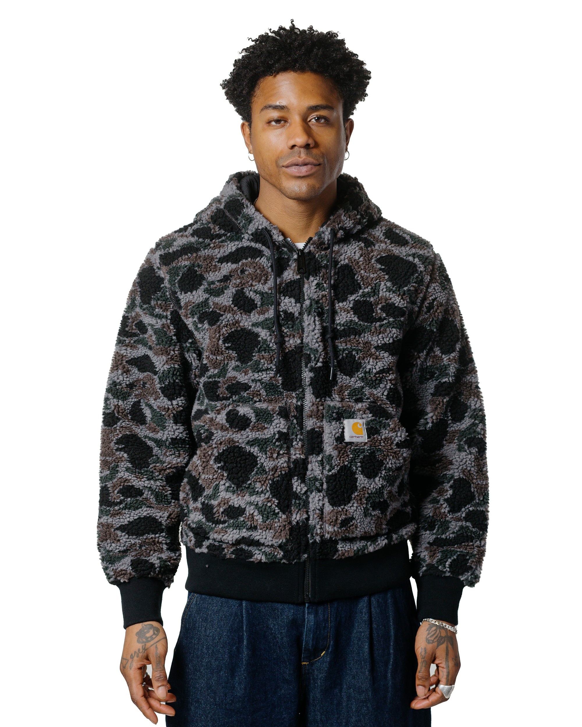 Carhartt W.I.P. OG Active Liner Duck Camo Jacquard Grey - 2