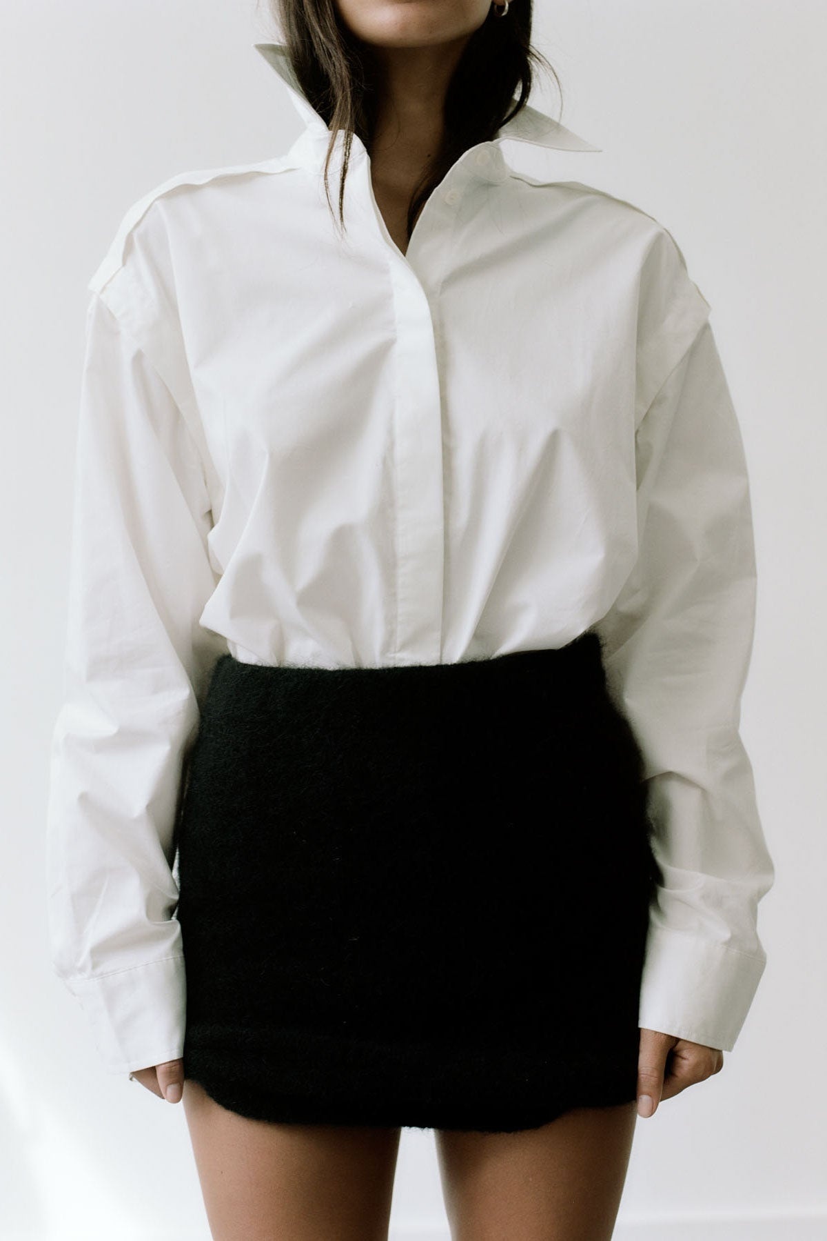 Alpaca Mini Skirt - Black - 4