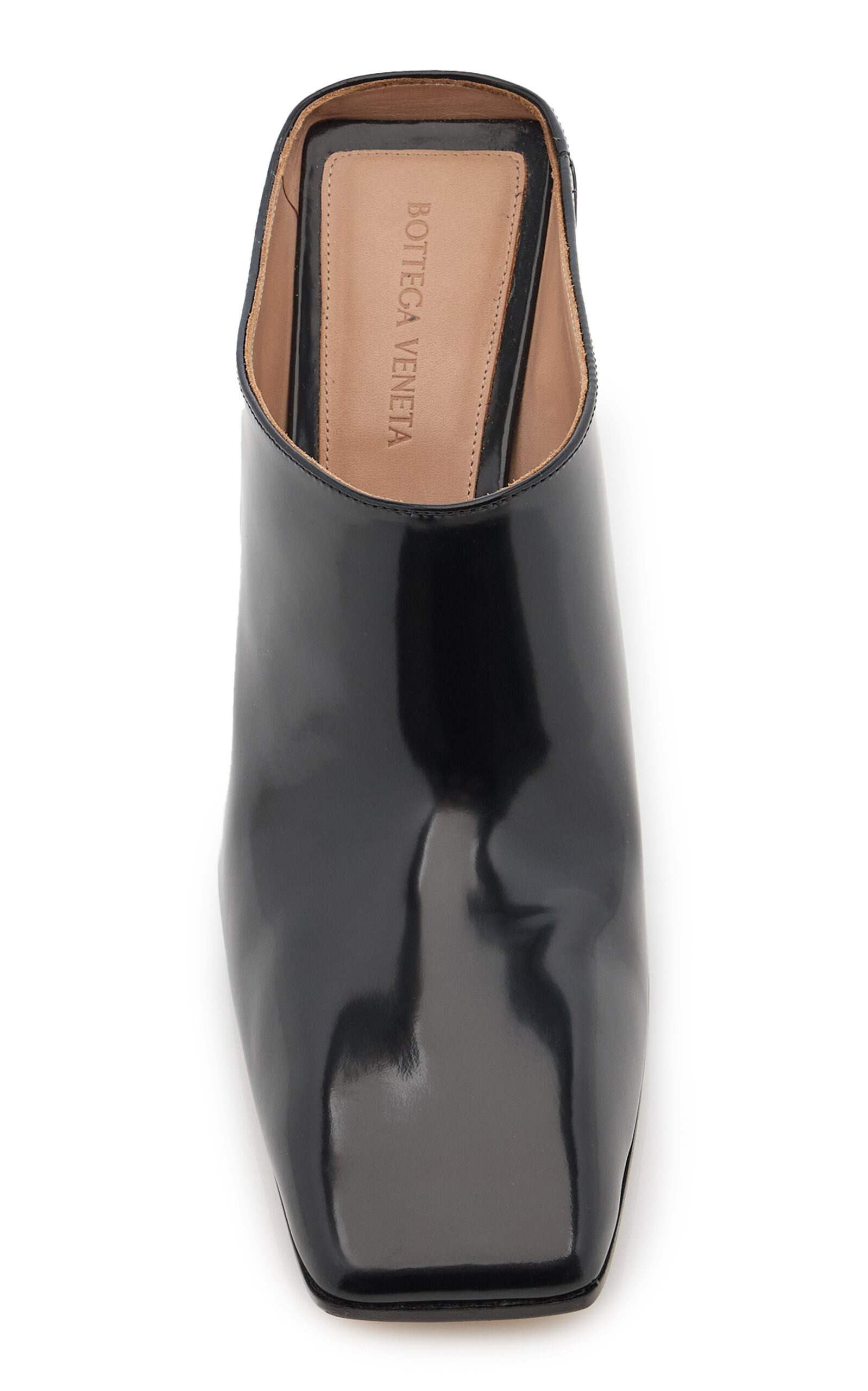 Leather Mule Pumps black - 3