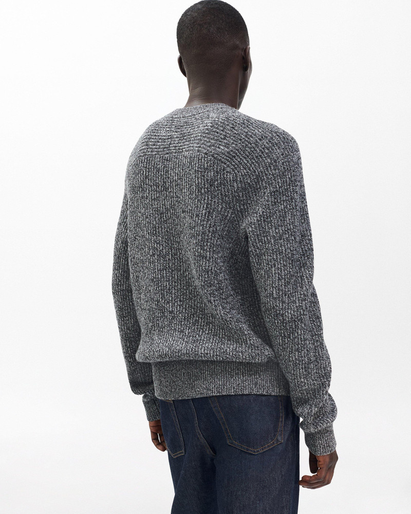 Walker Marled Mixed-Media Sweater 6